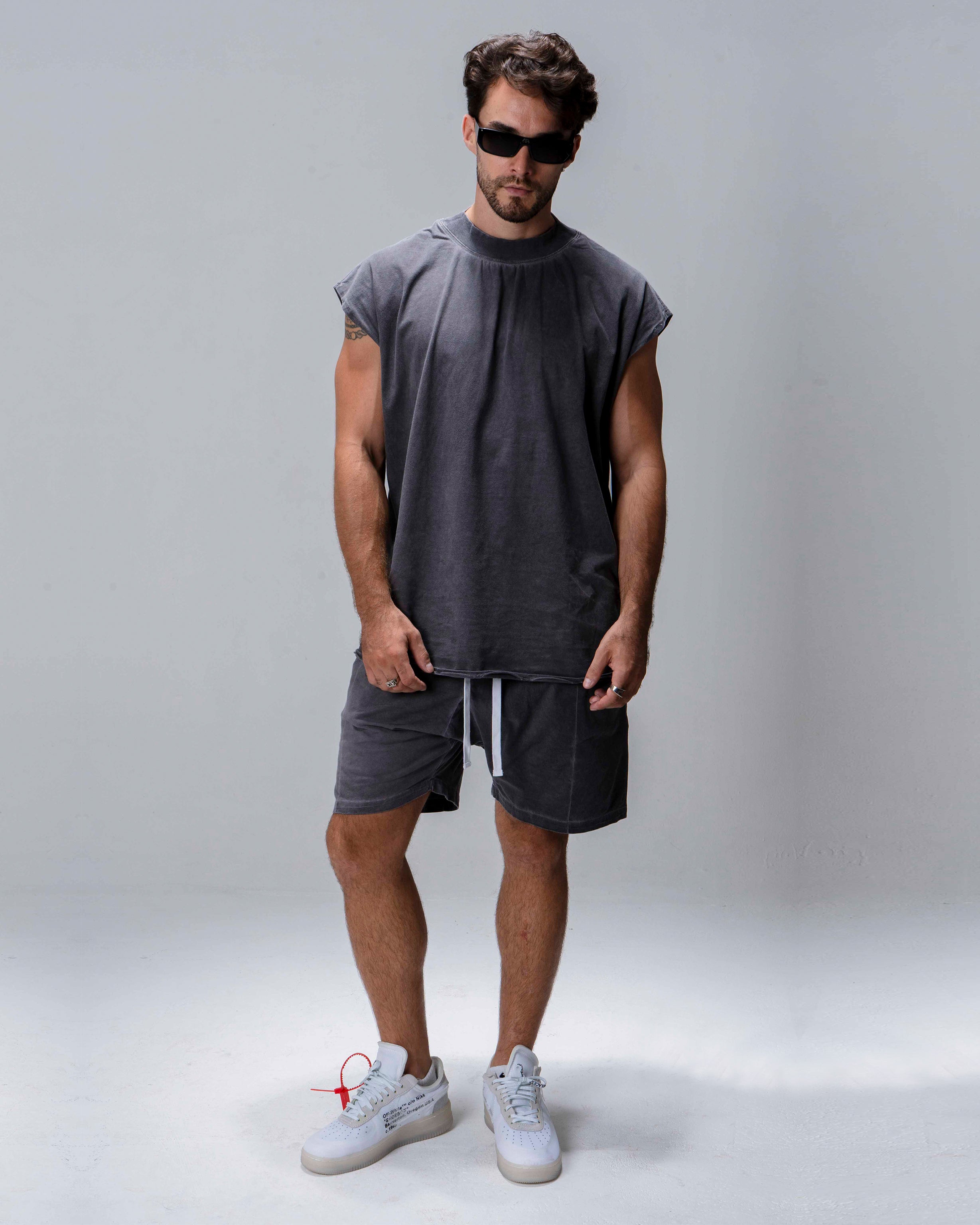 Turtle Neck T-shirt in grey