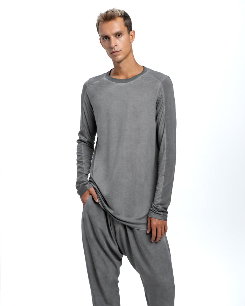 Lyocel long sleeve in grey - DESU clothing