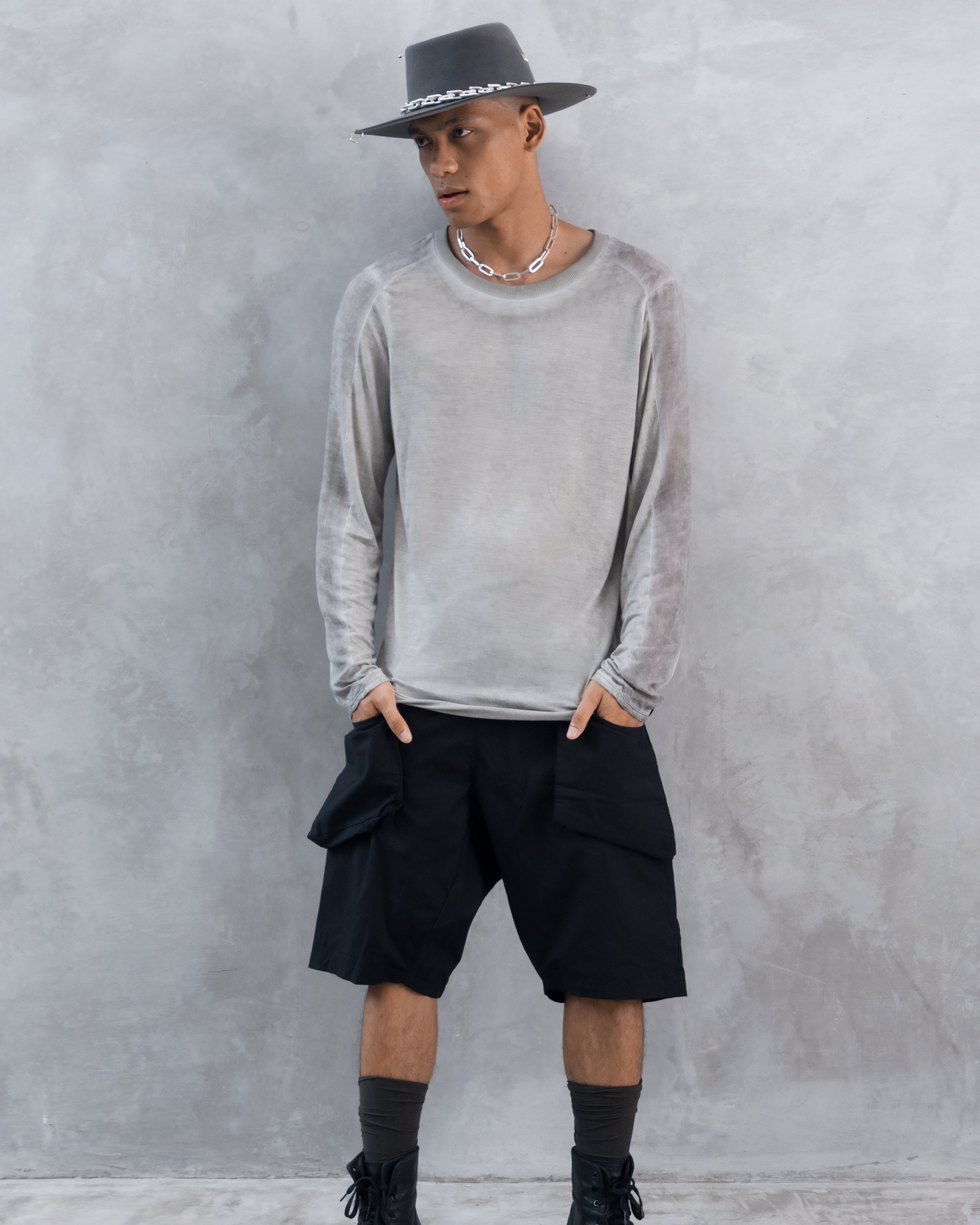 Lyocel long sleeve in grey