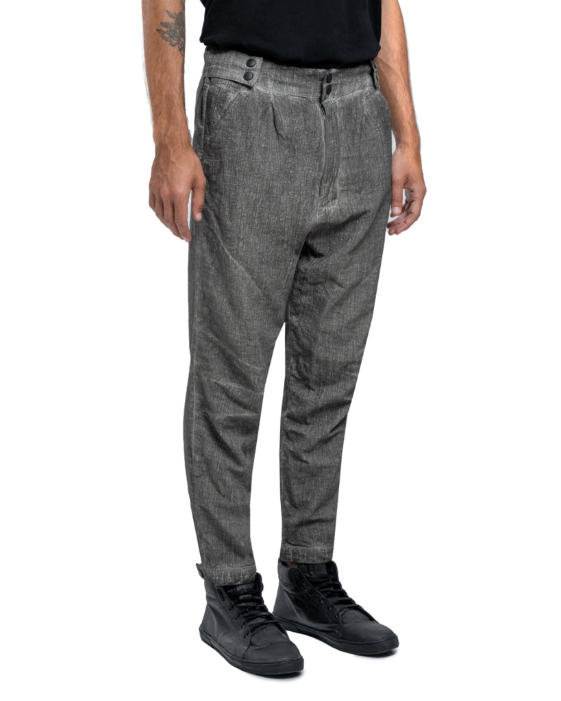 Crinkle pants in grey - DESU clothing