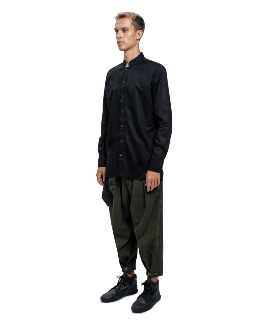 Tipis button up shirt in black - DESU clothing