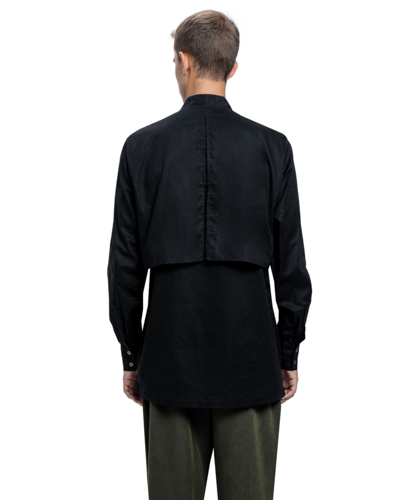 Tipis button up shirt in black - DESU clothing
