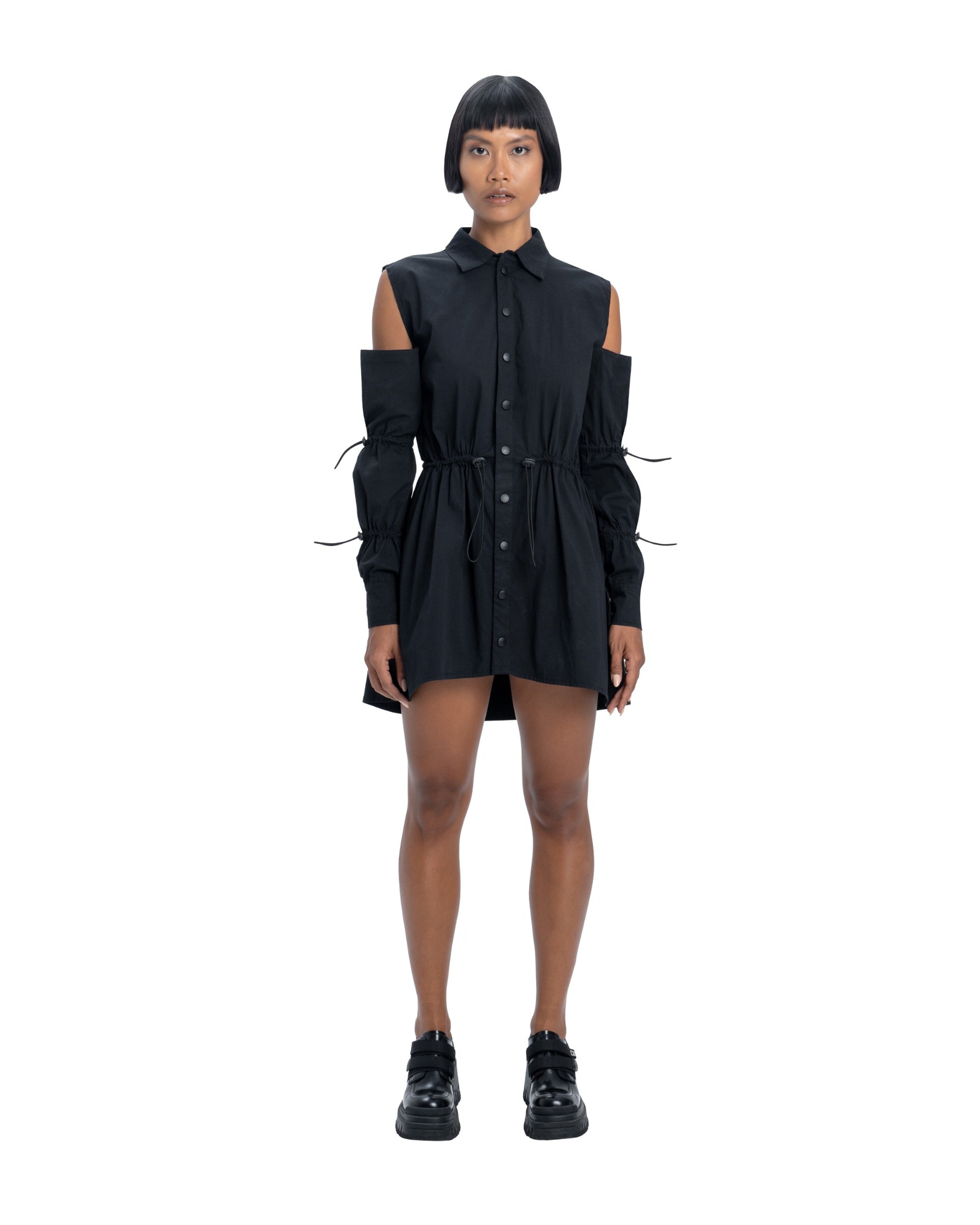 Dress With Stopper In Black