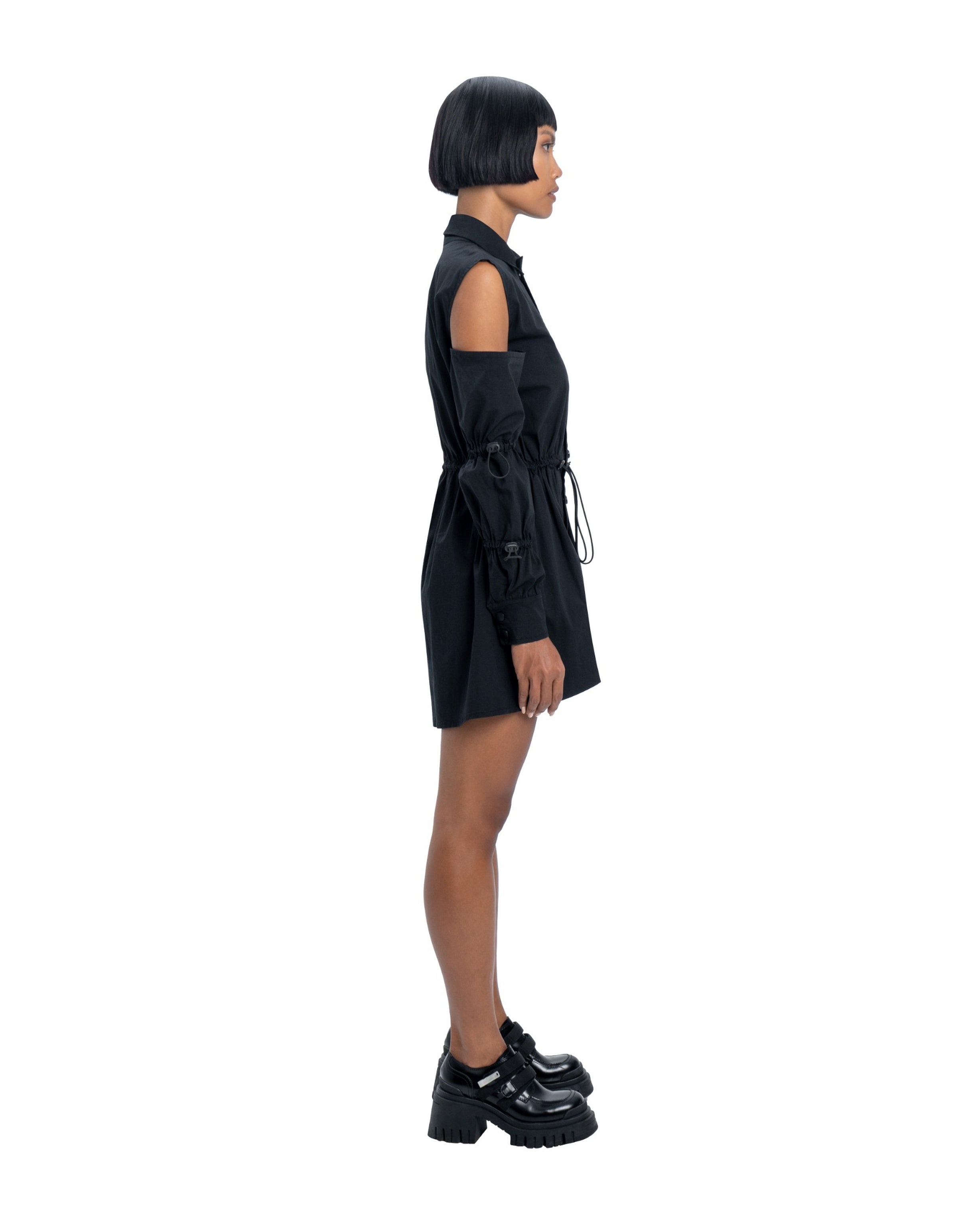 Dress With Stopper In Black