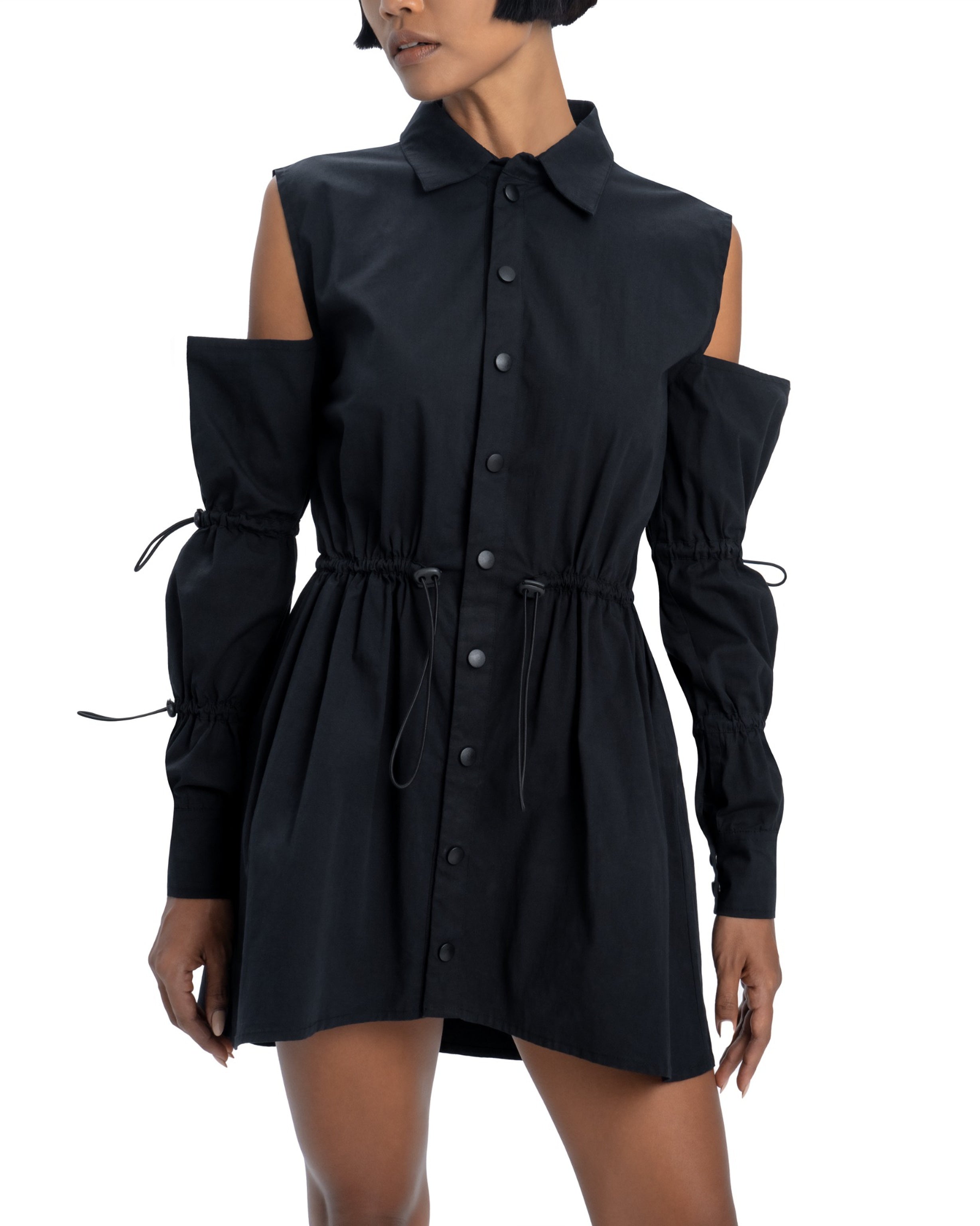 Dress With Stopper In Black