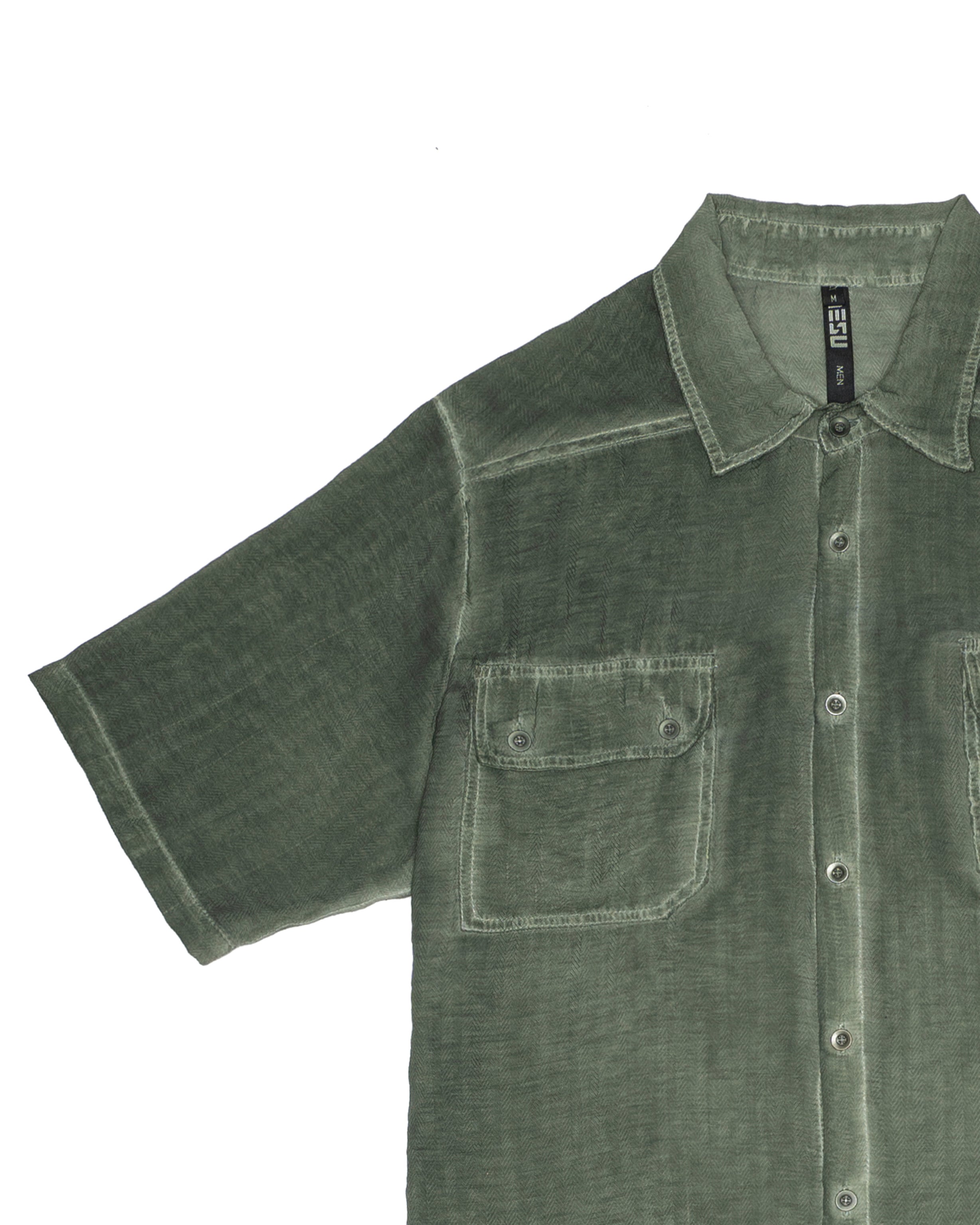Front pocket button up shirt