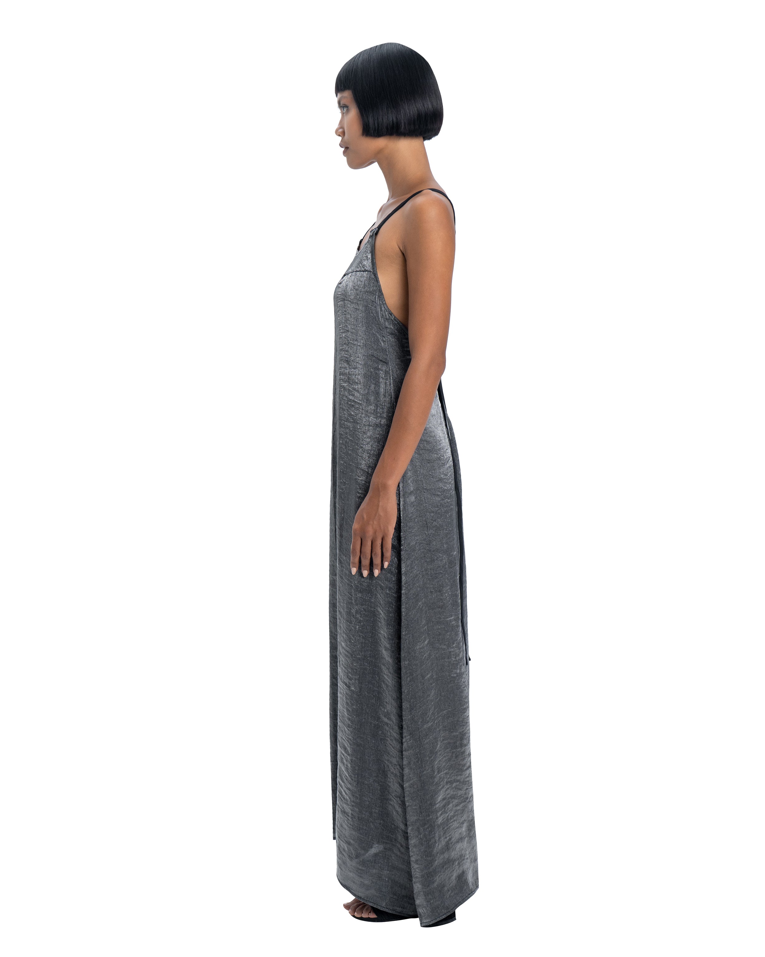 Maxi dress in silver