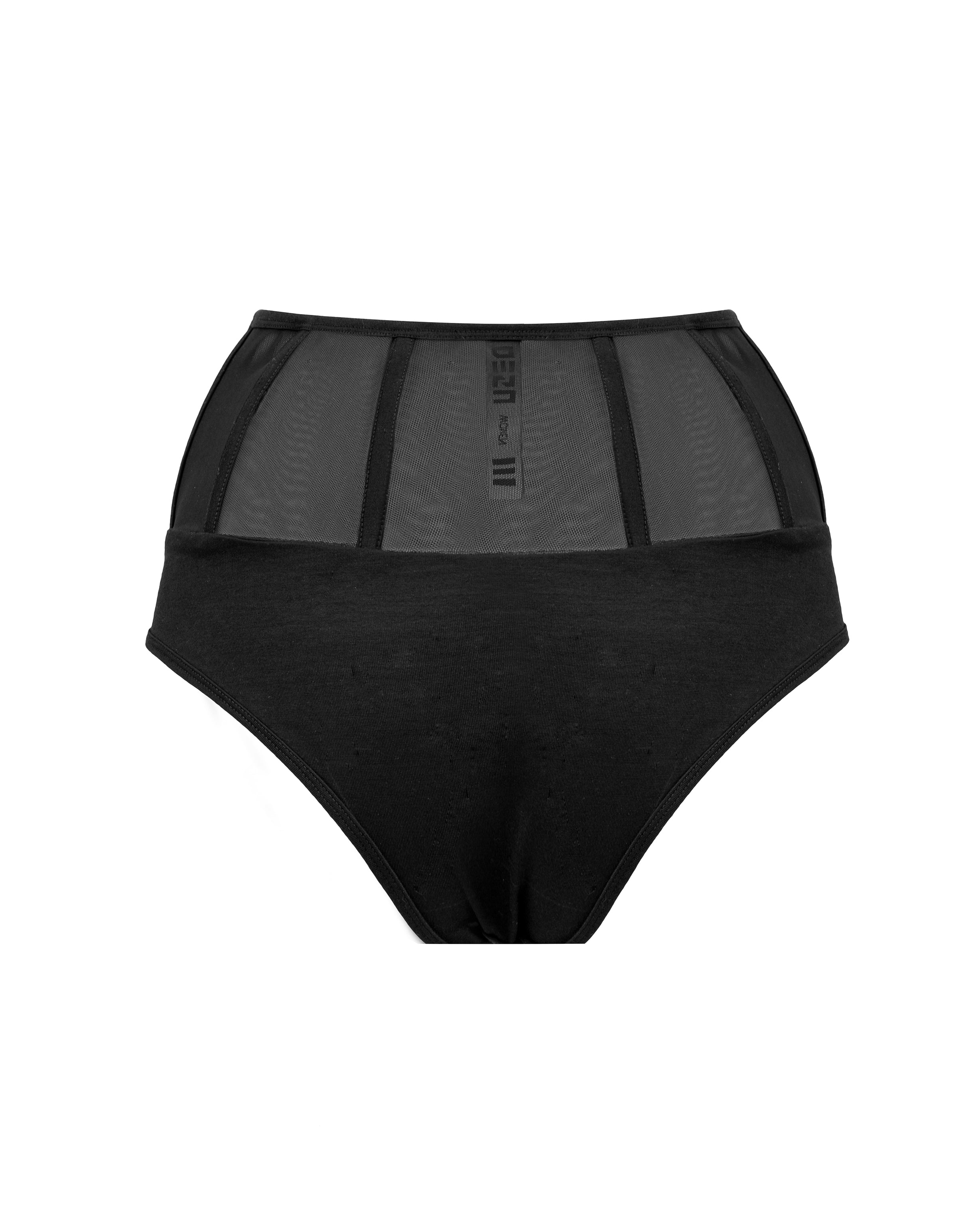 Net underwear in black