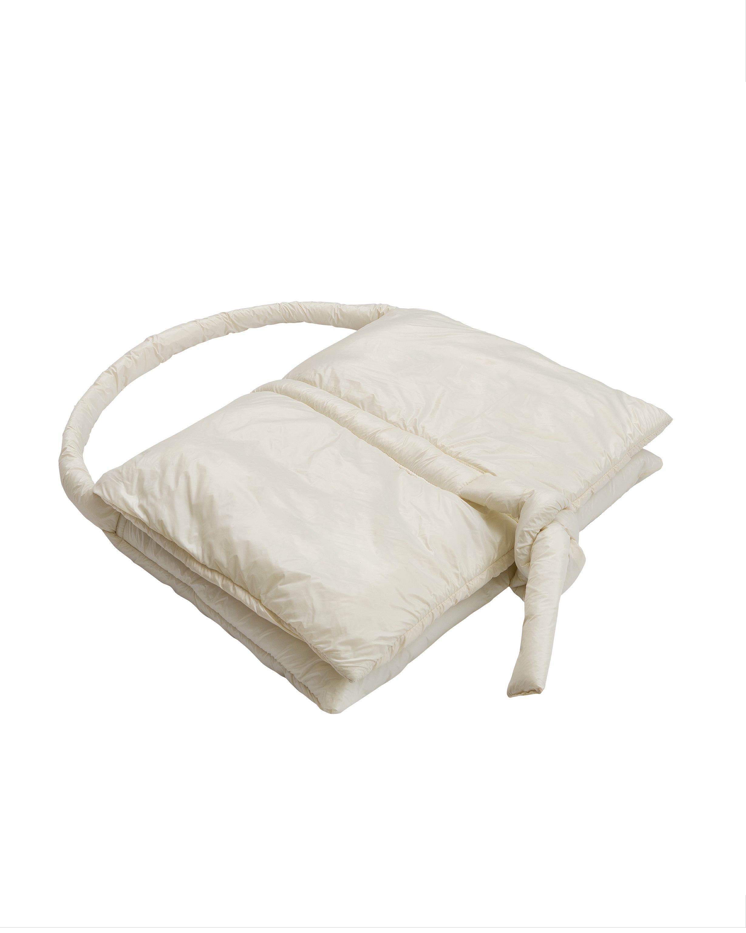 Nylon bag in cream