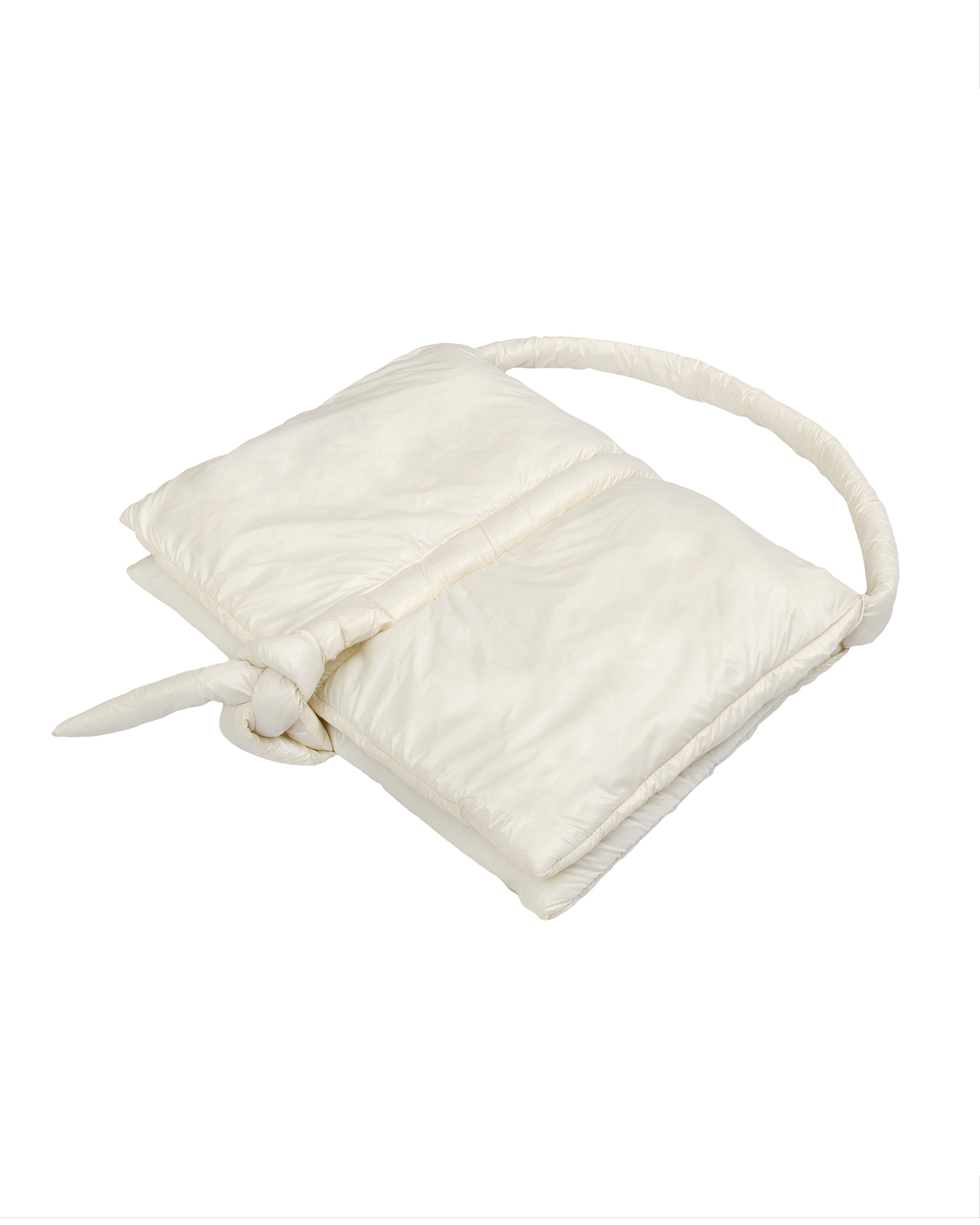 Nylon bag in cream
