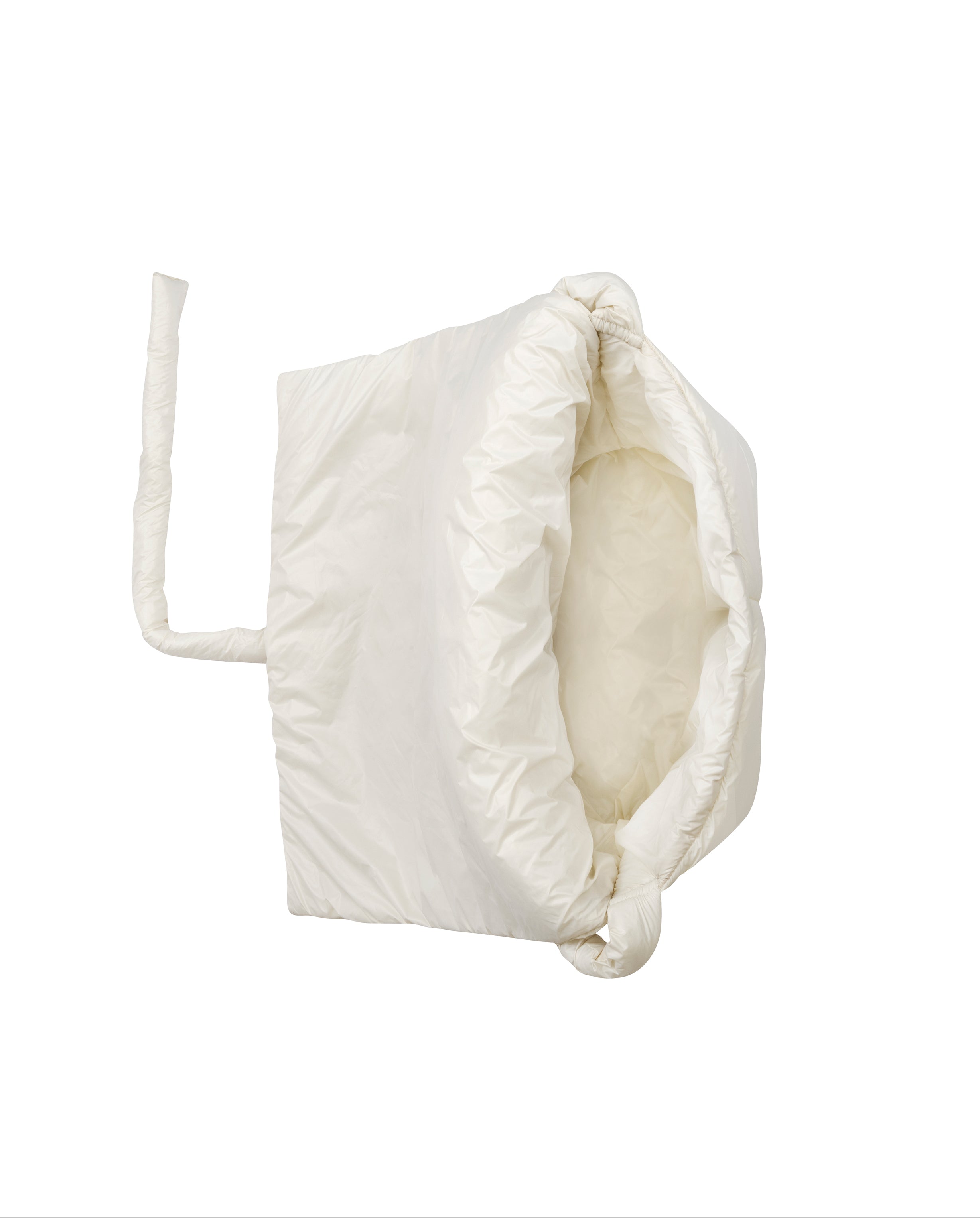Nylon bag in cream