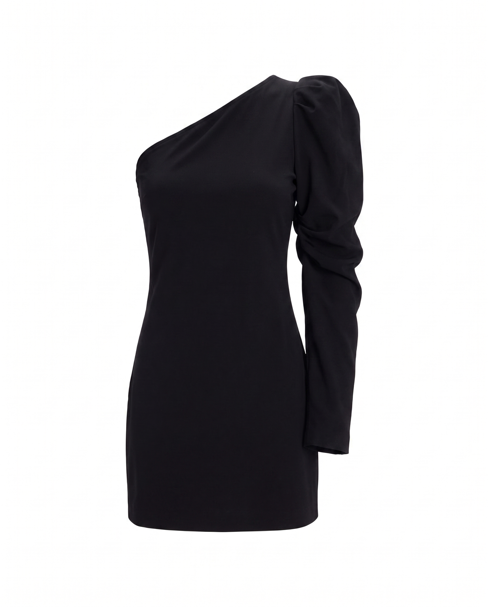 One shoulder dress in black