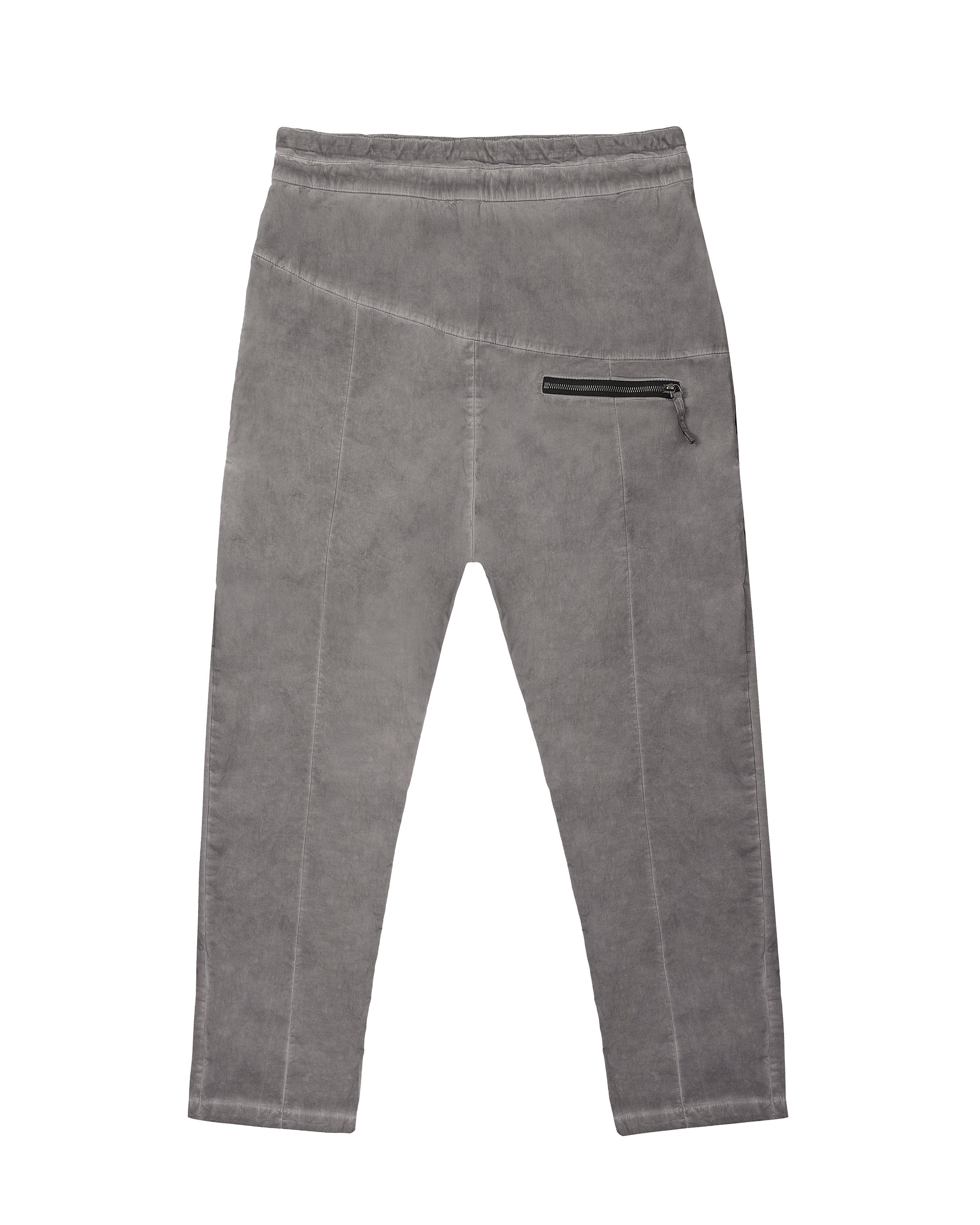 Zipper pocket pants in grey