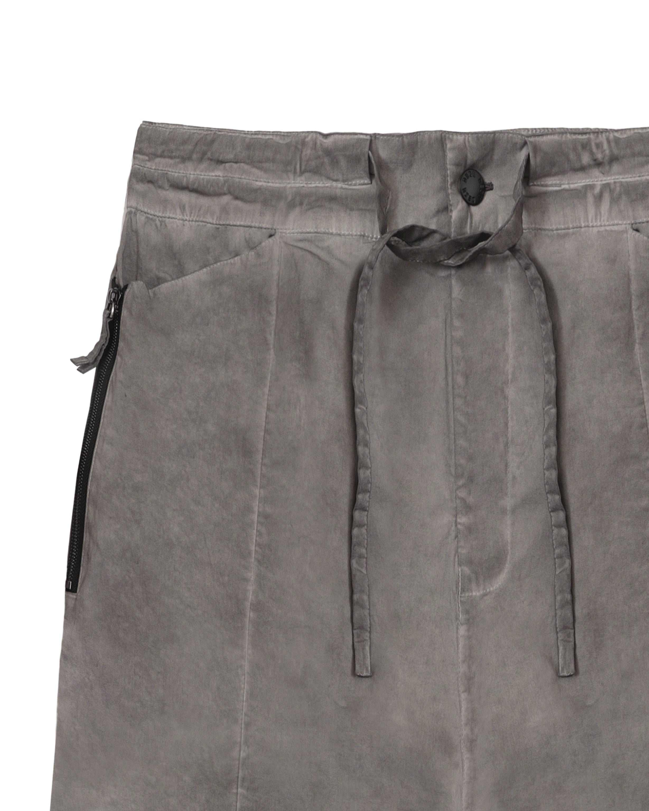 Zipper pocket pants in grey