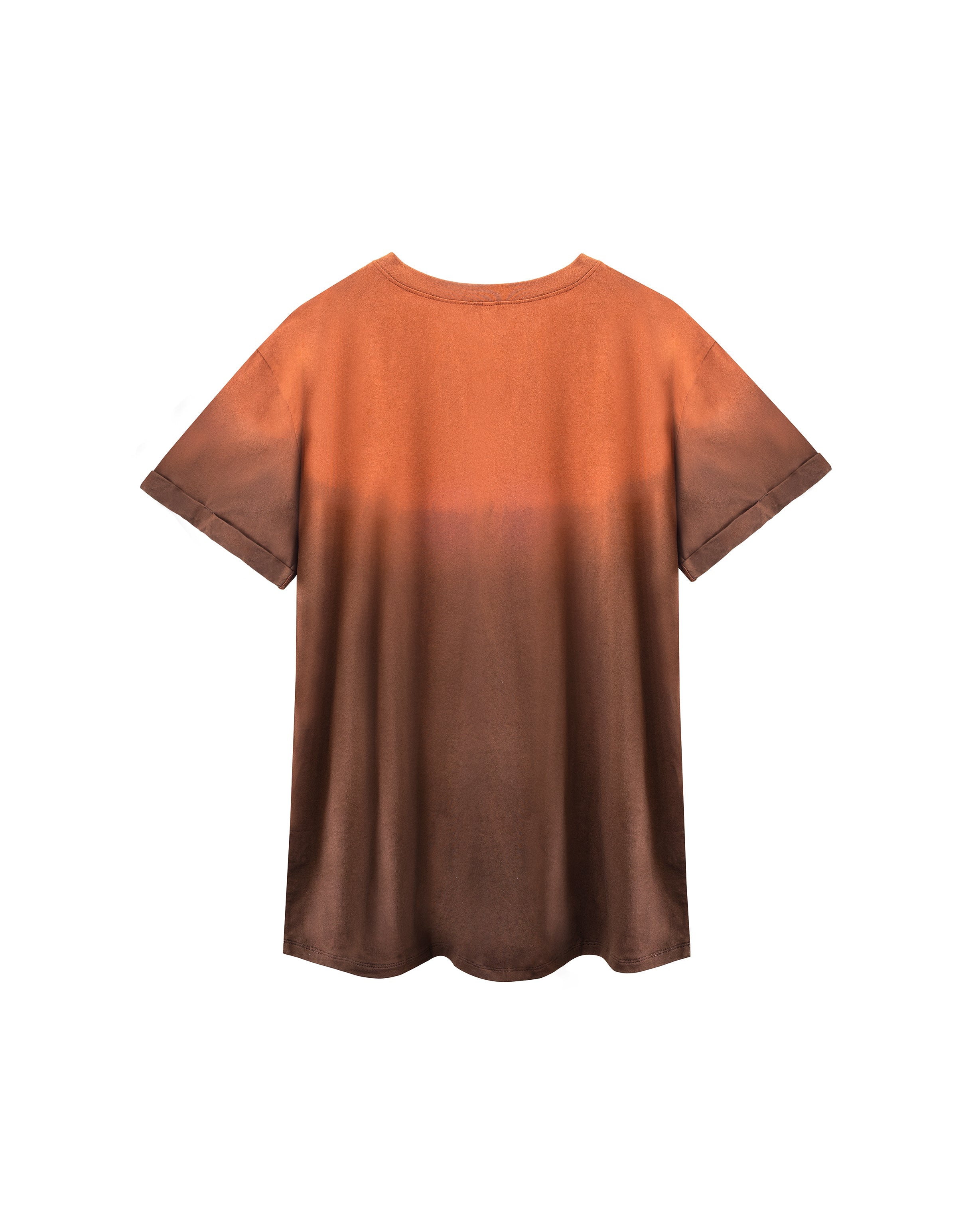 T-shirt with brown ombre