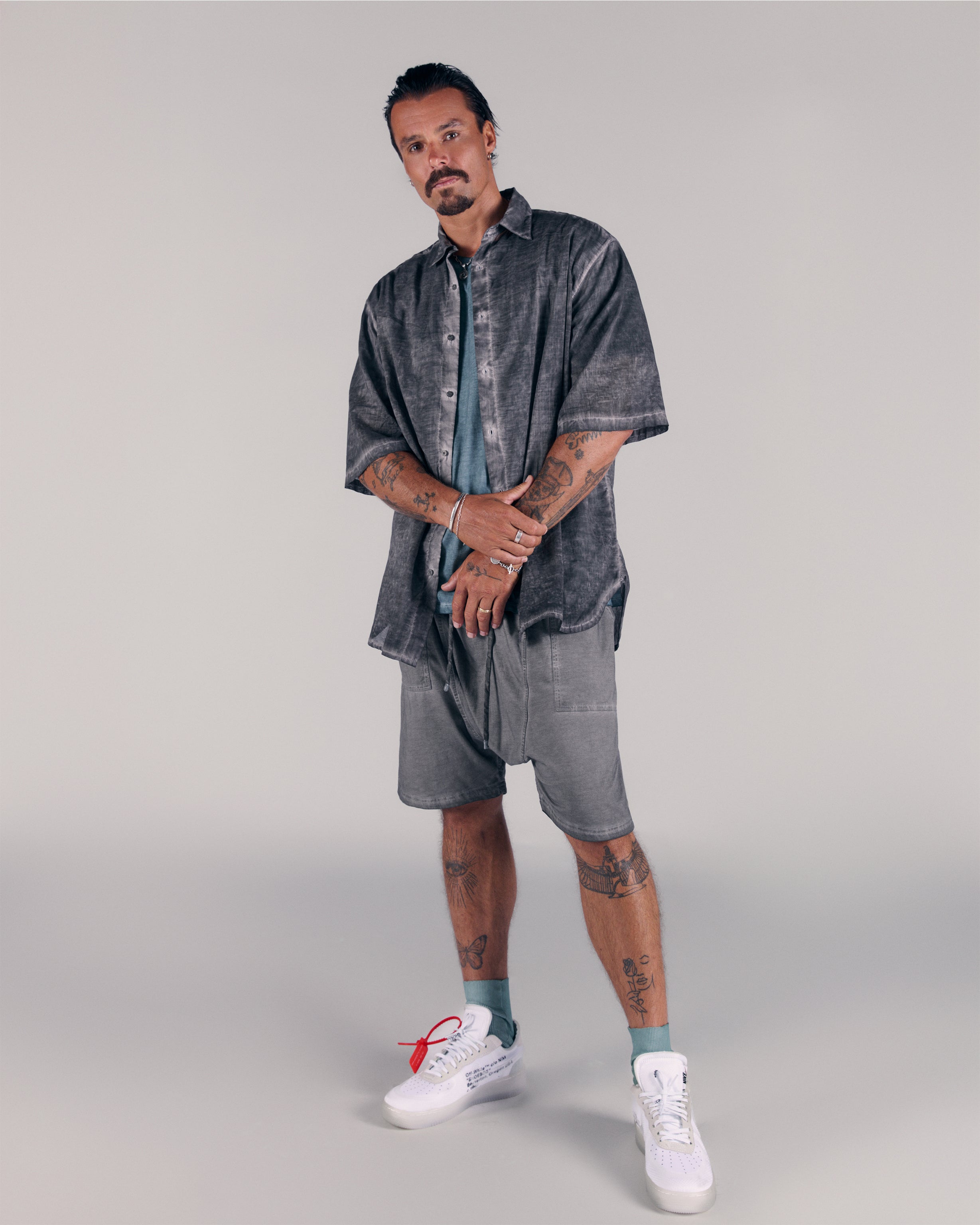 Tony T-shirt in Dirty Turquoise