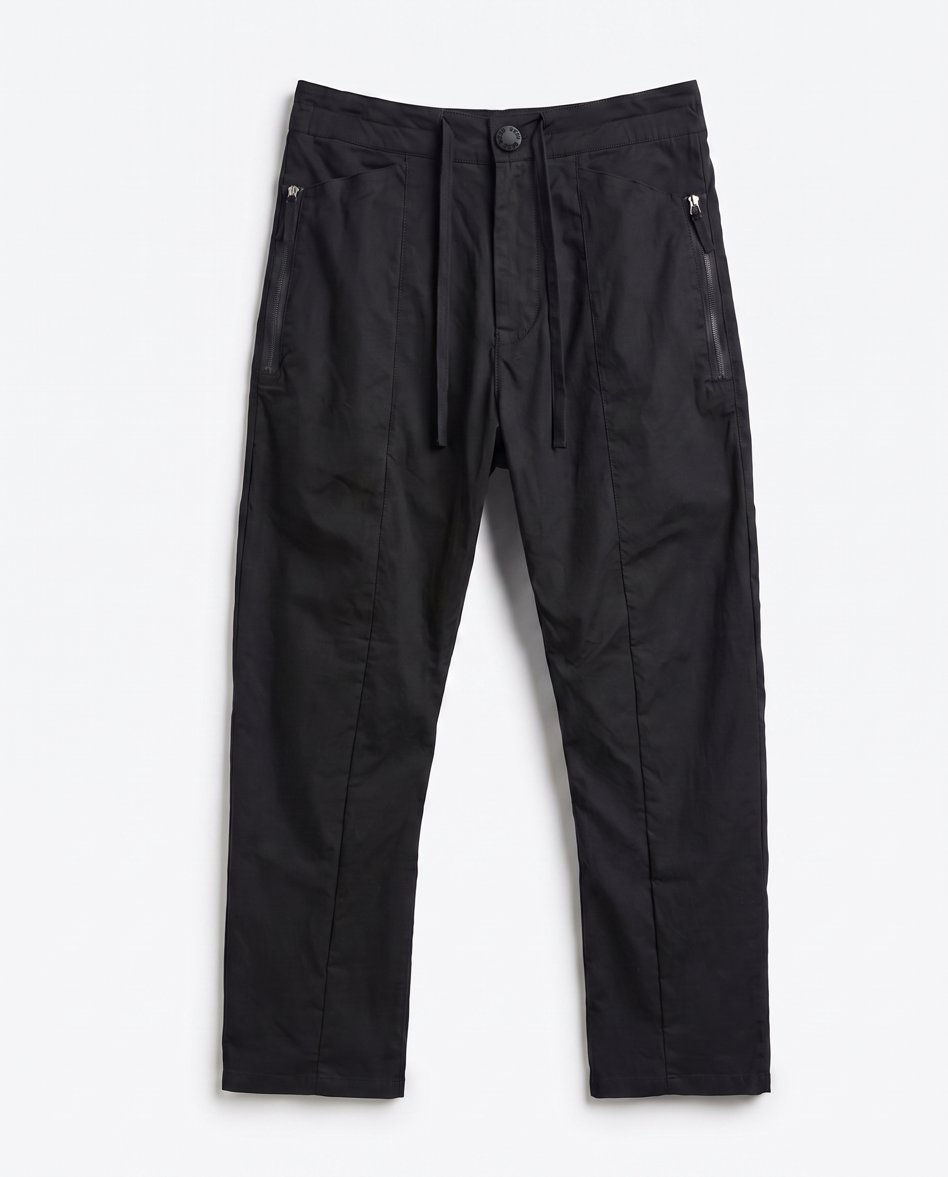 Zipper Pocket Pants in Black