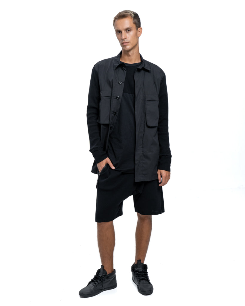 Combo jacket in black - DESU clothing