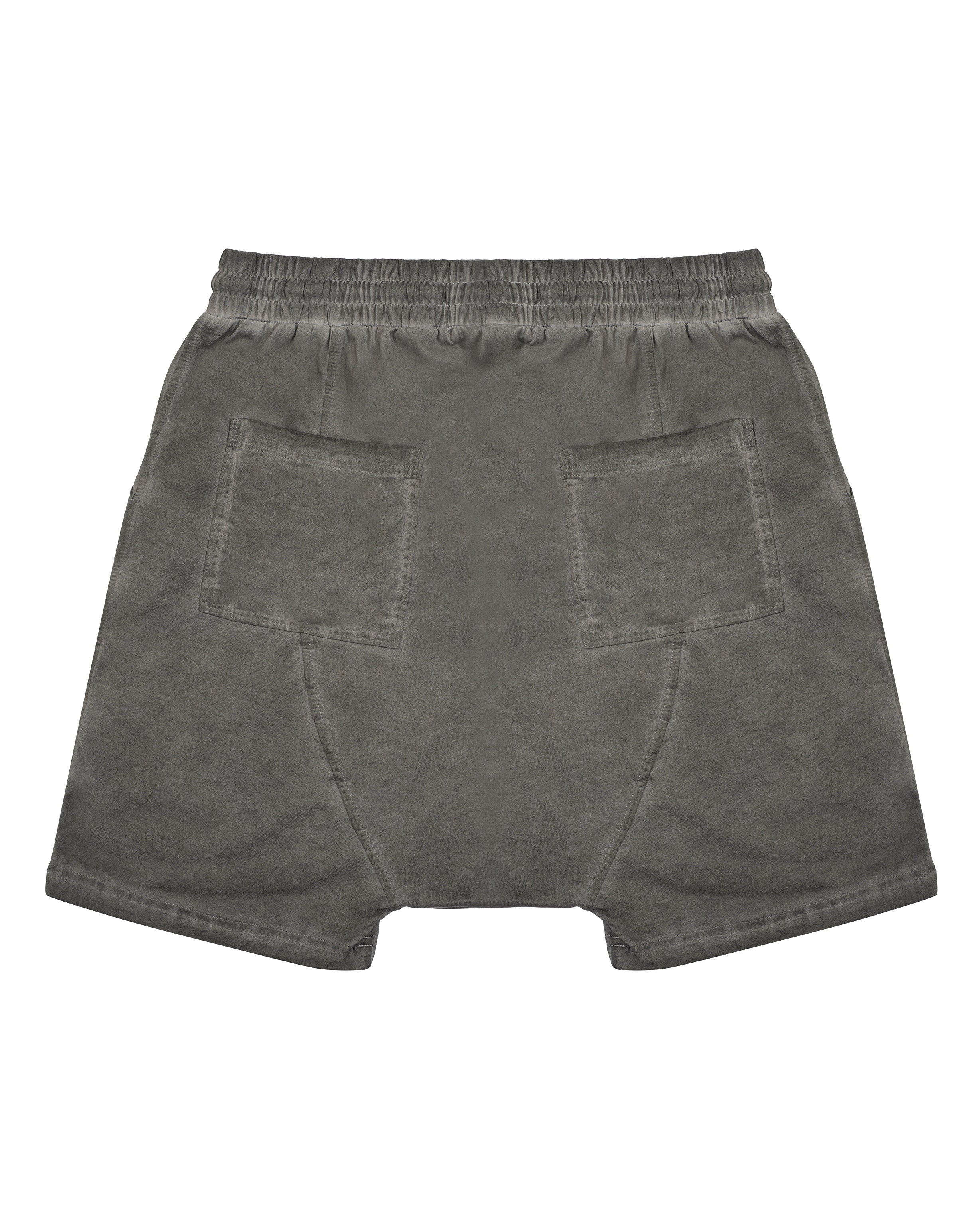 Drop-Crotch Shorts in grey