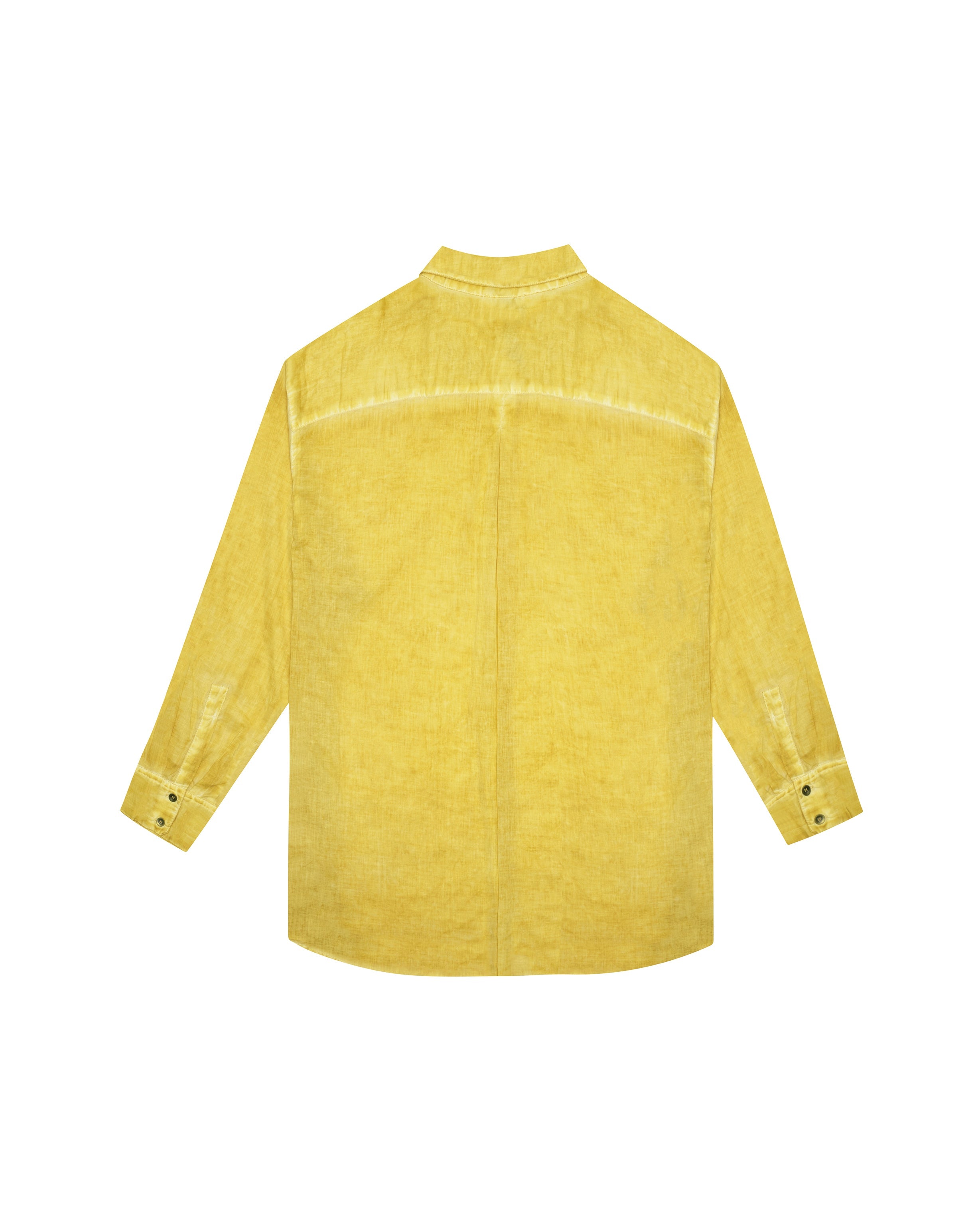 Oversize unisex shirt in yellow