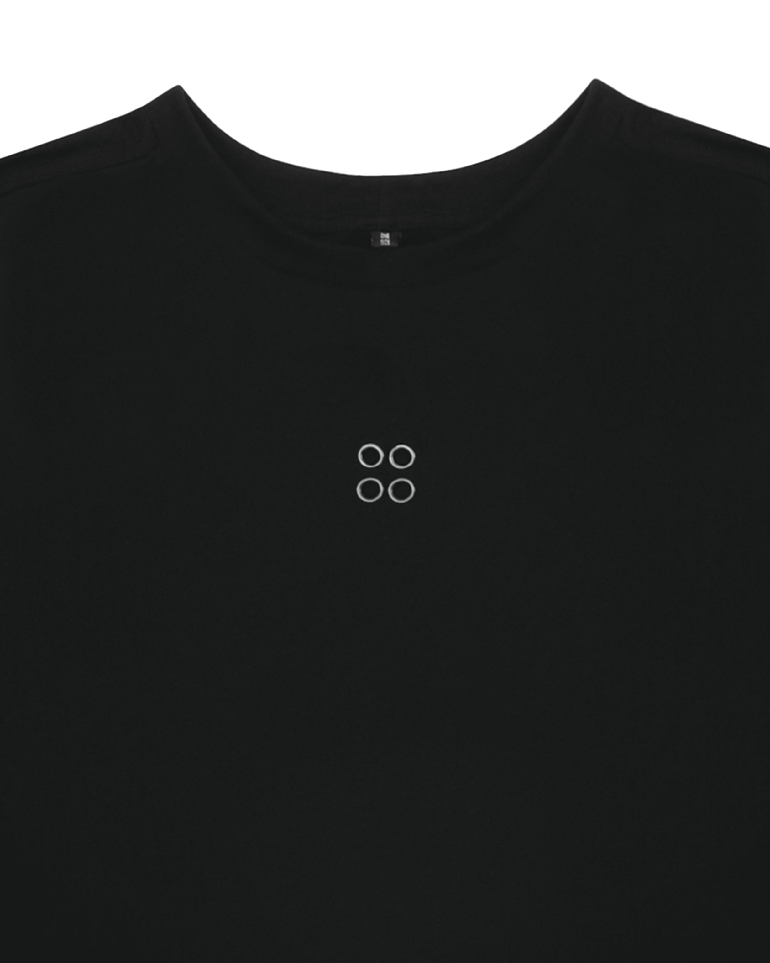 Square t-shirt in black