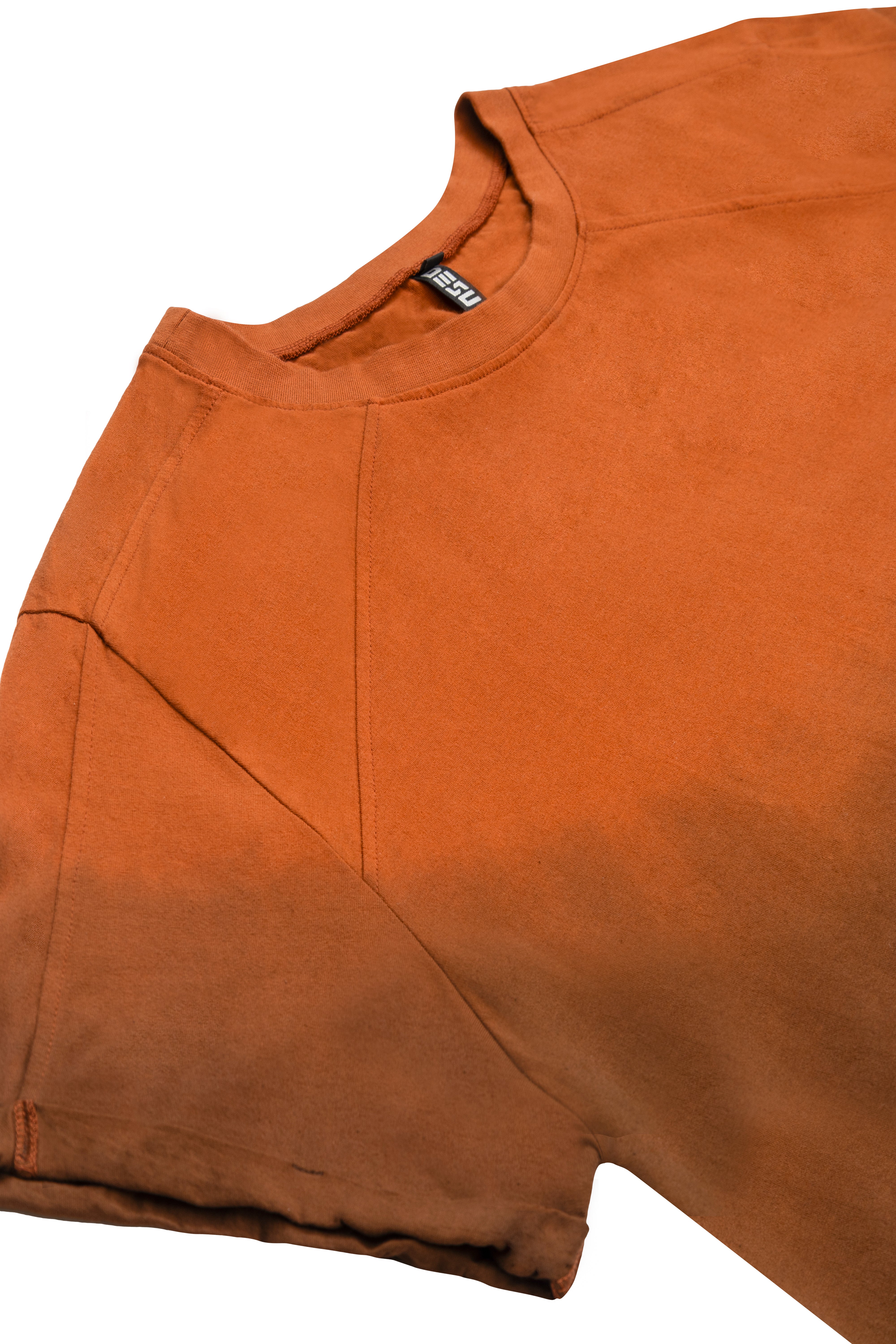 T-shirt with brown ombre