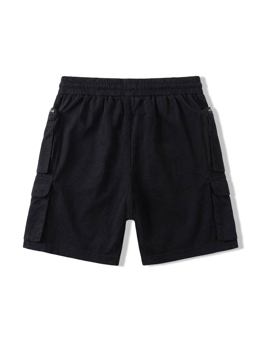 Bermuda Cargo Shorts in Black