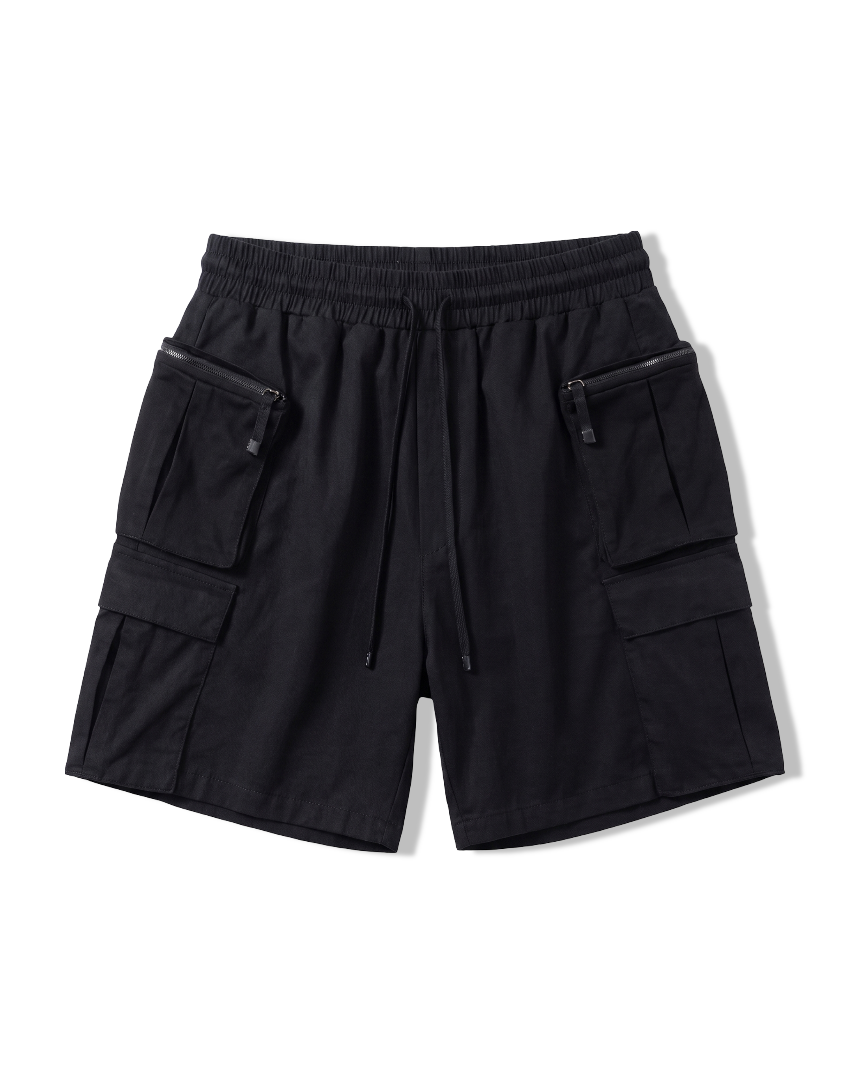 Bermuda Cargo Shorts in Black