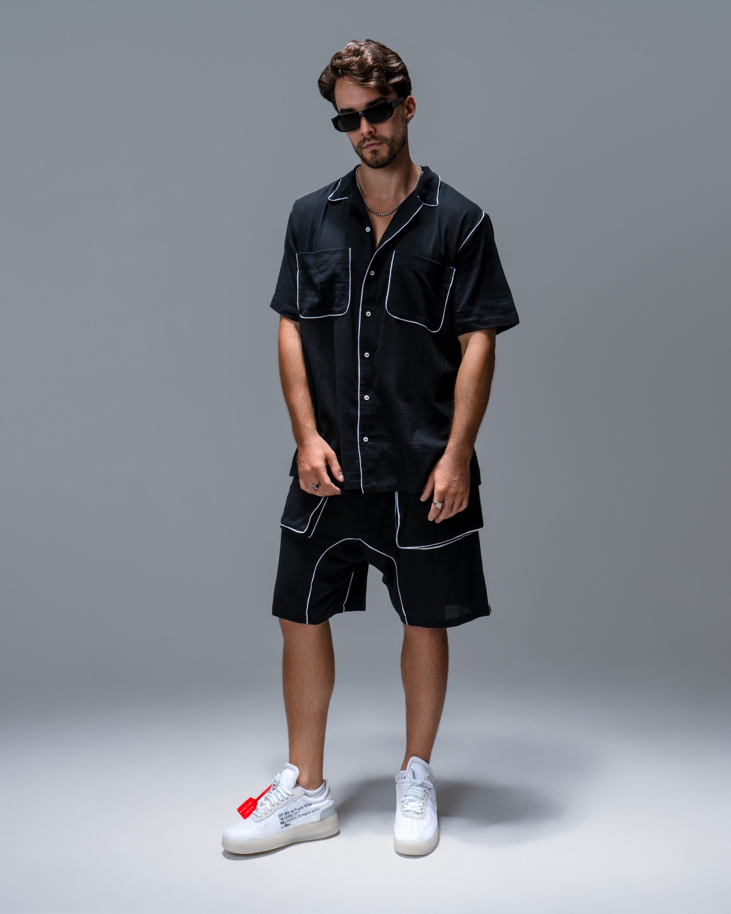 Pajamas men shorts in black