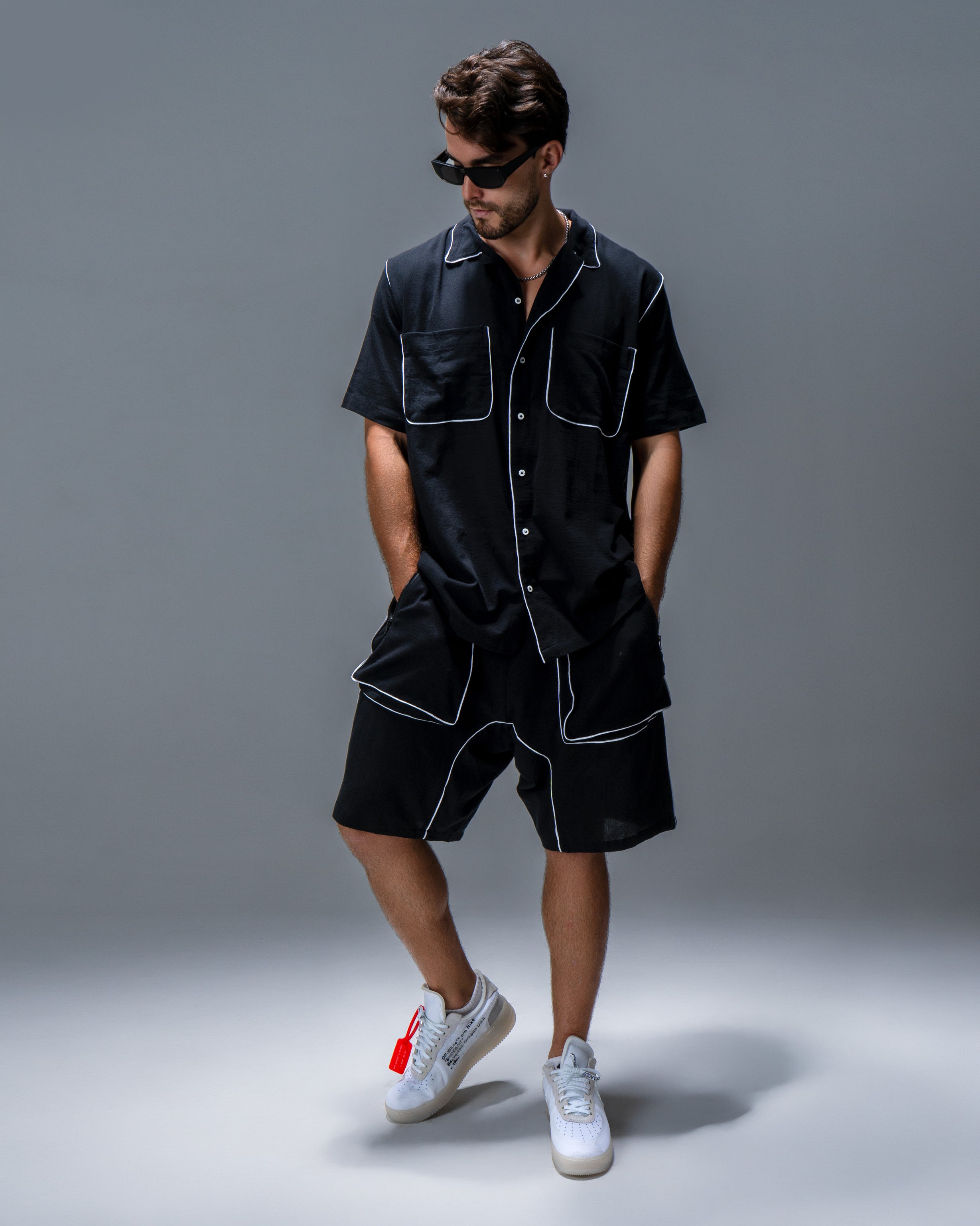 Pajamas men shorts in black