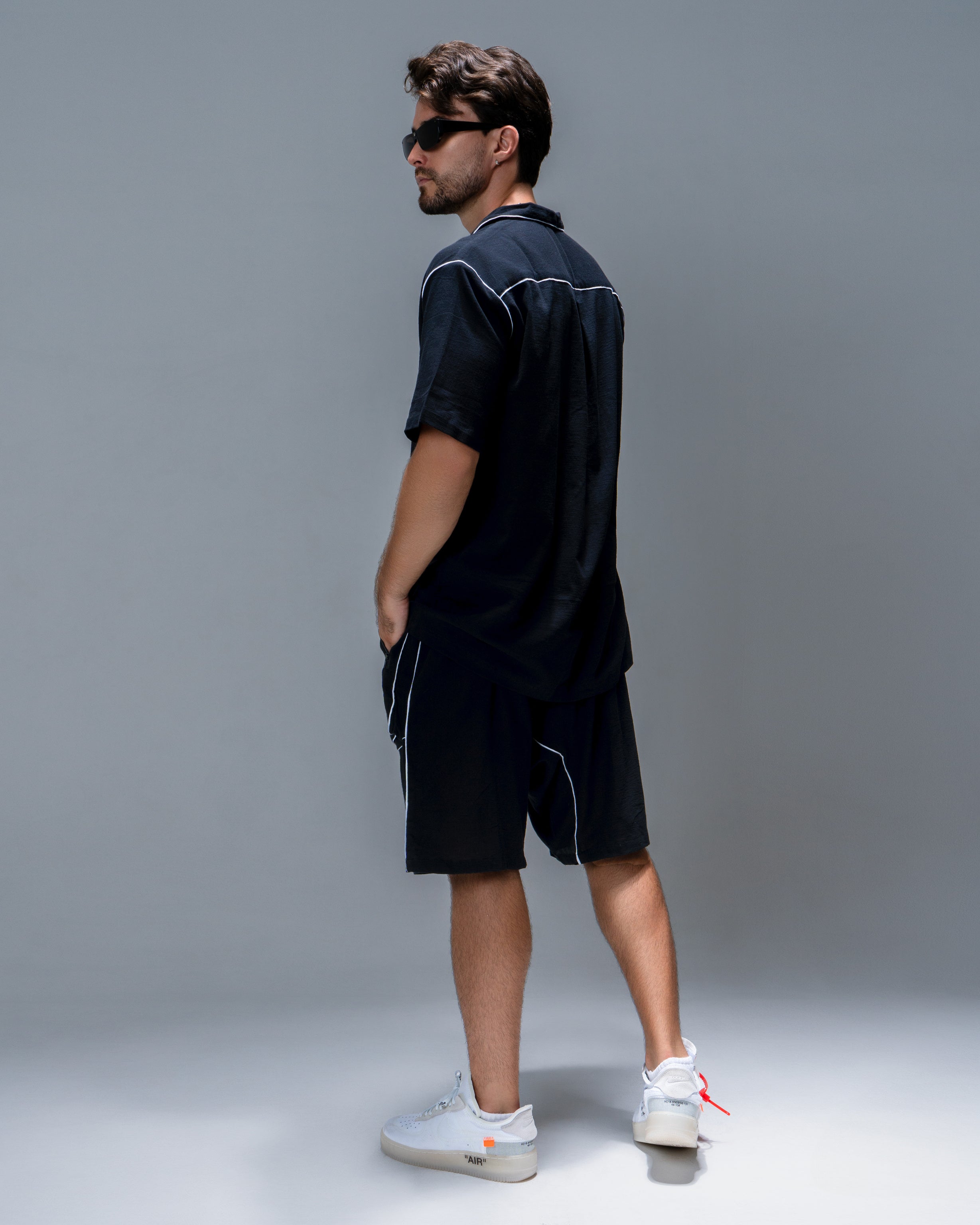 Pajamas men shorts in black