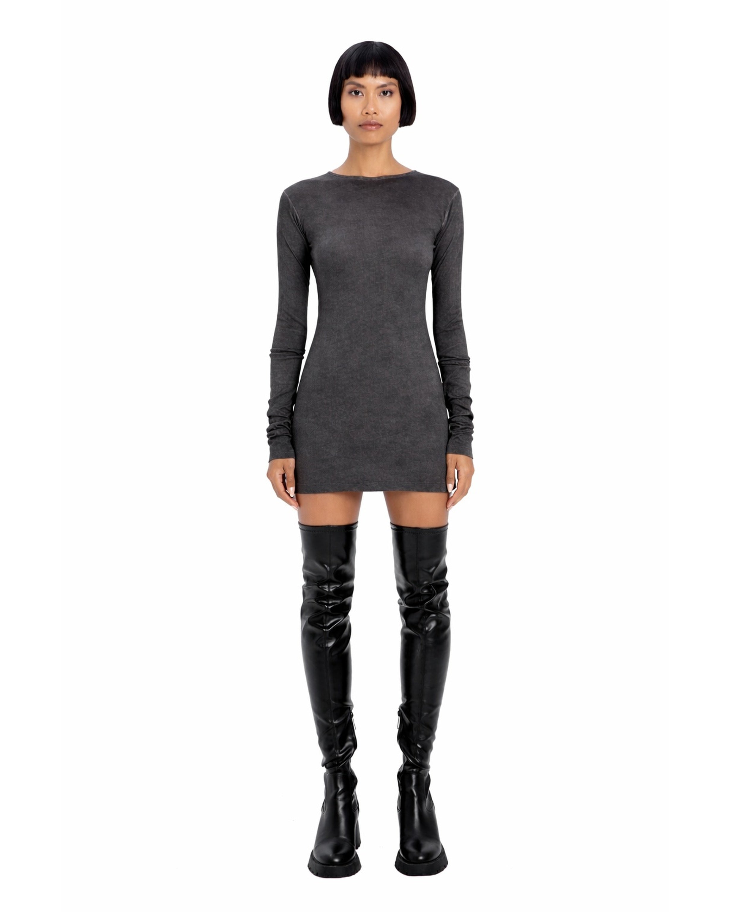 Long Sleeve Dress in Black