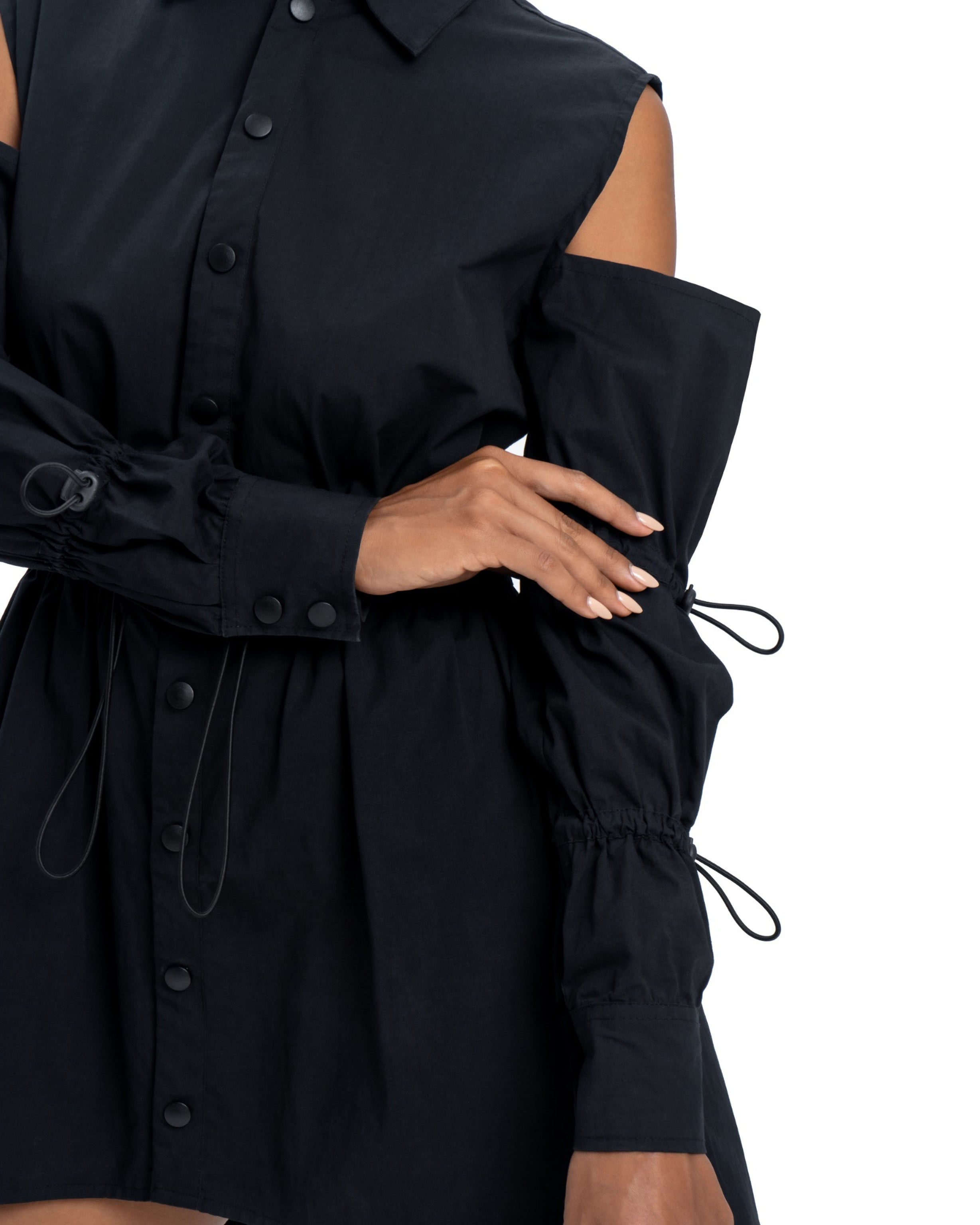 Dress With Stopper In Black