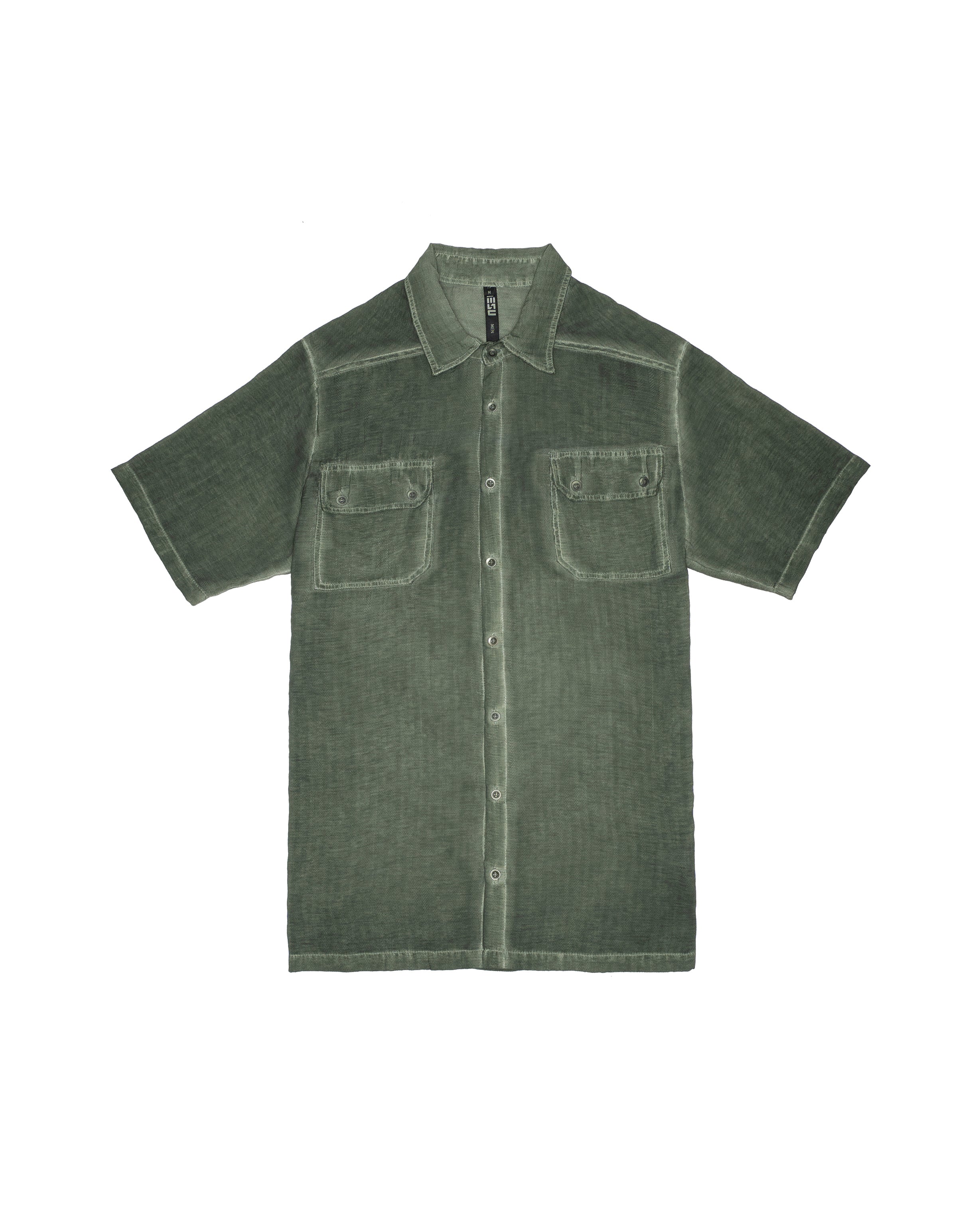 Front pocket button up shirt
