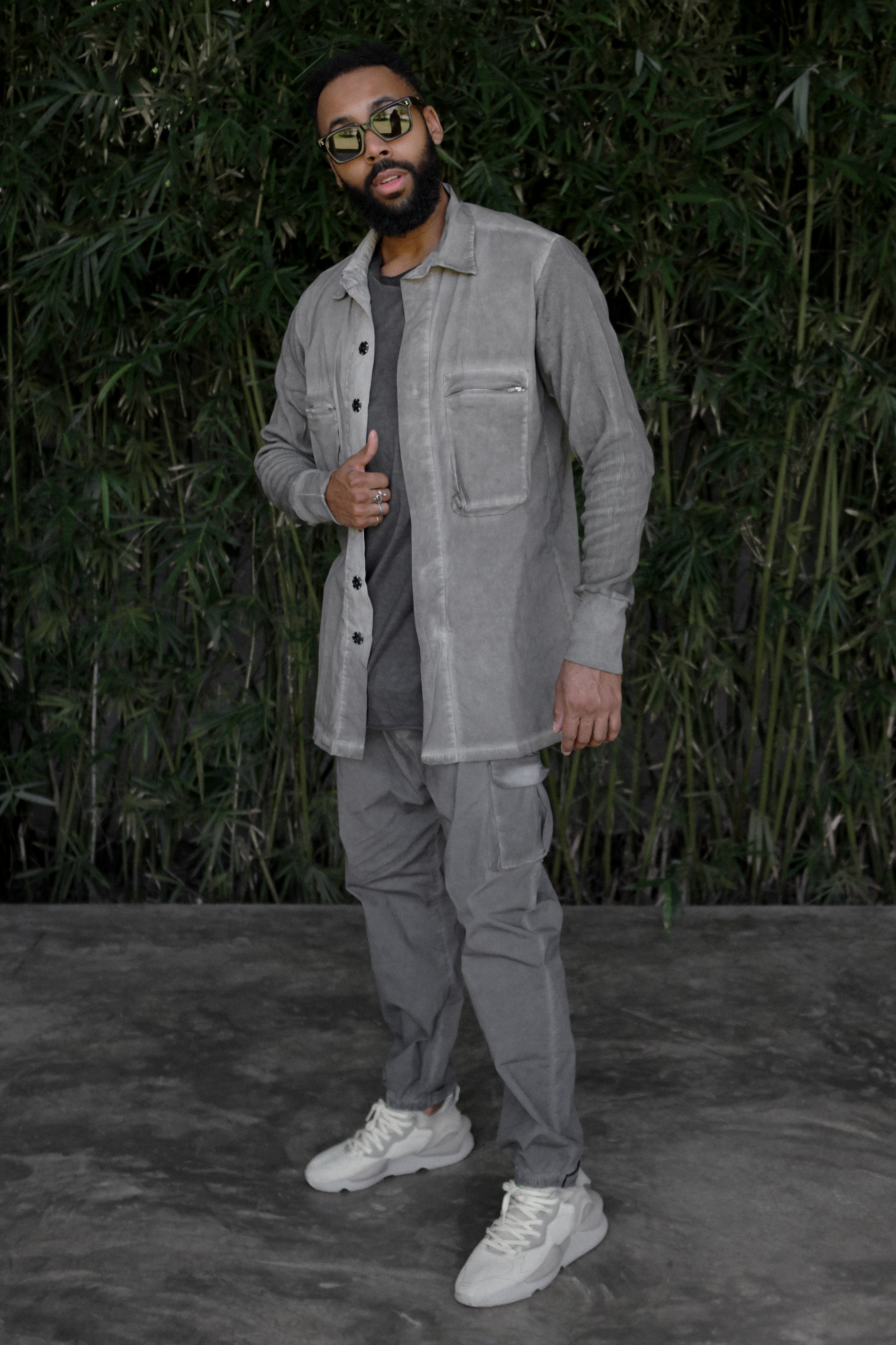 Sport pants with four pockets in grey - DESU clothing