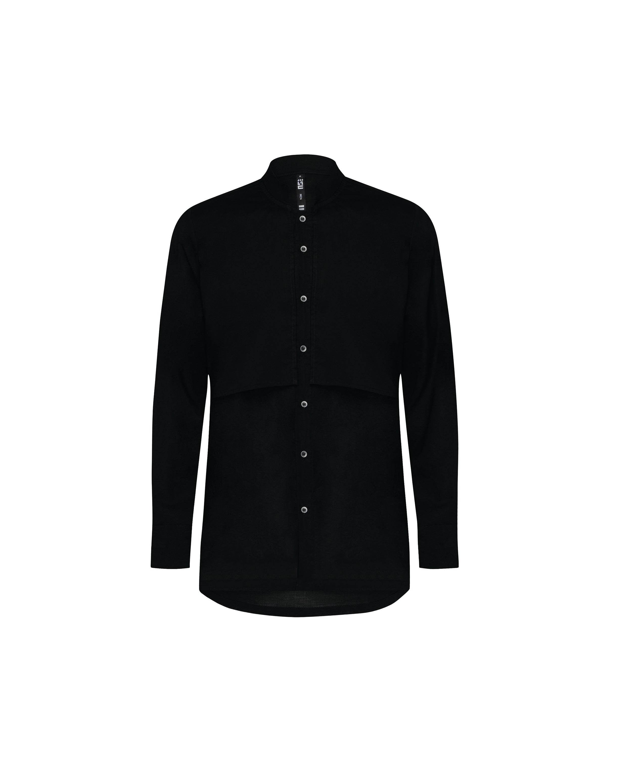 Lightweight button up shirt in black