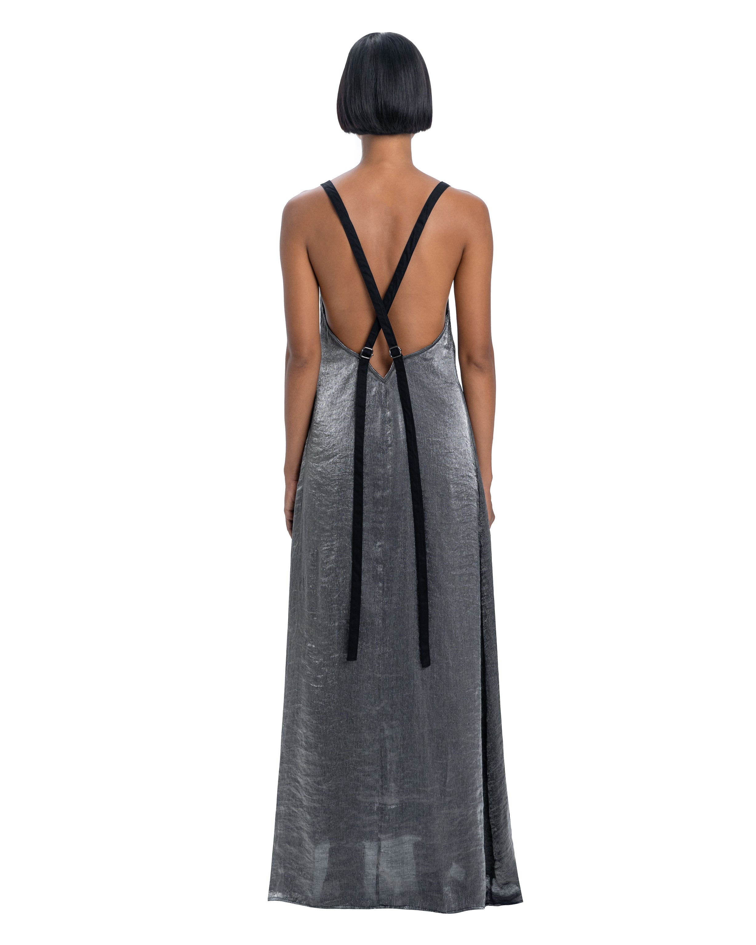 Maxi dress in silver
