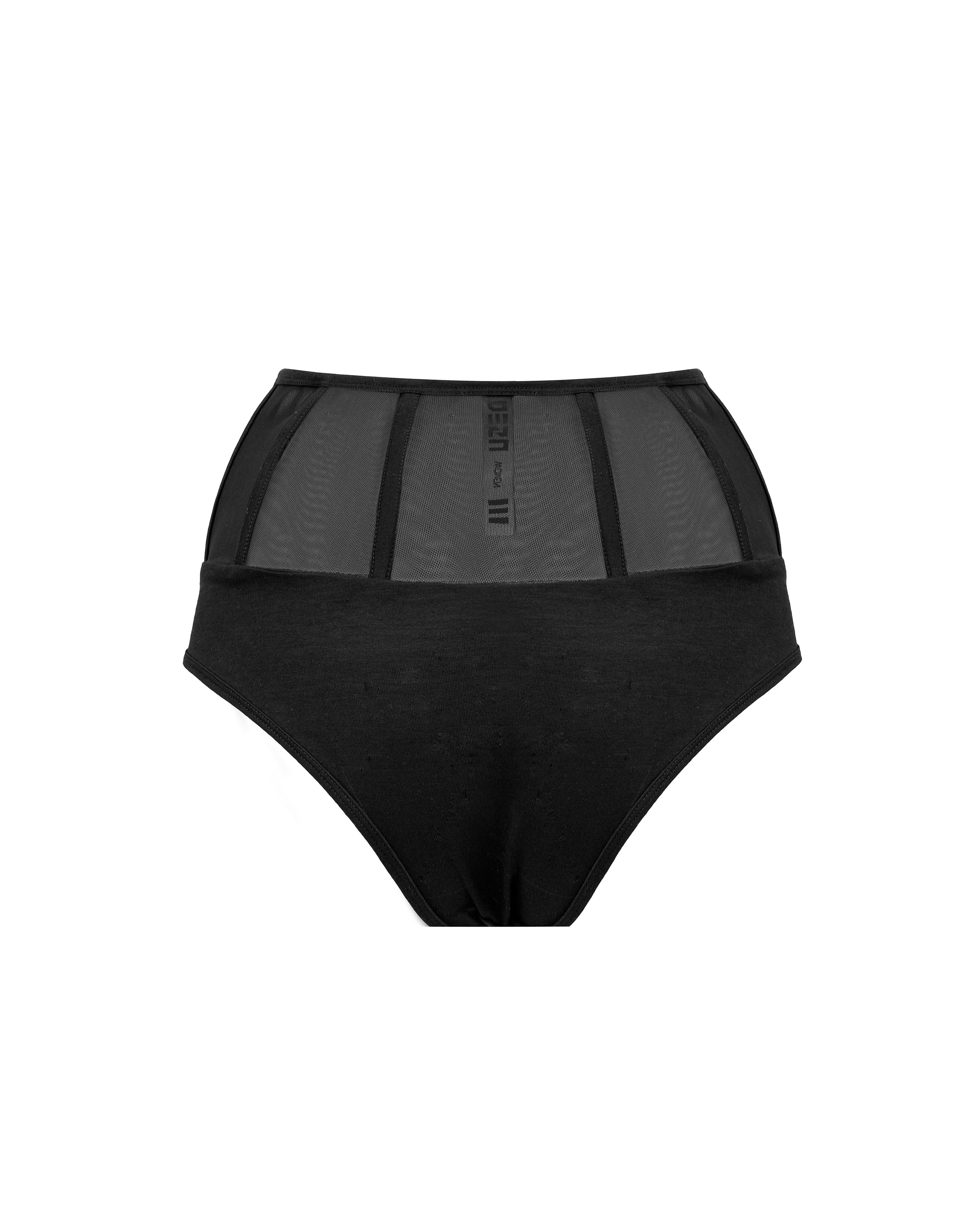 Net underwear in black