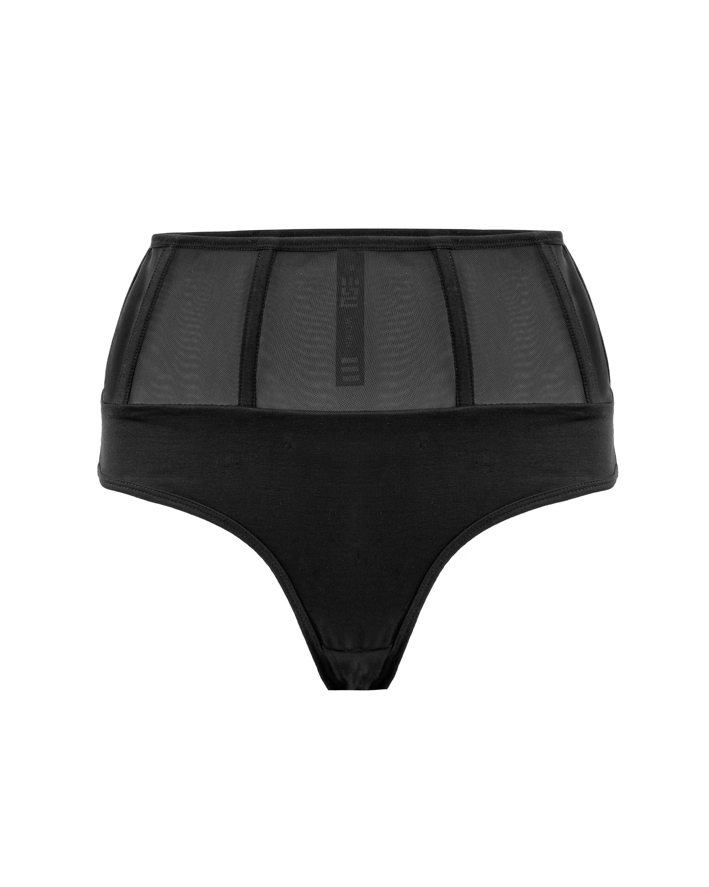 Net underwear in black