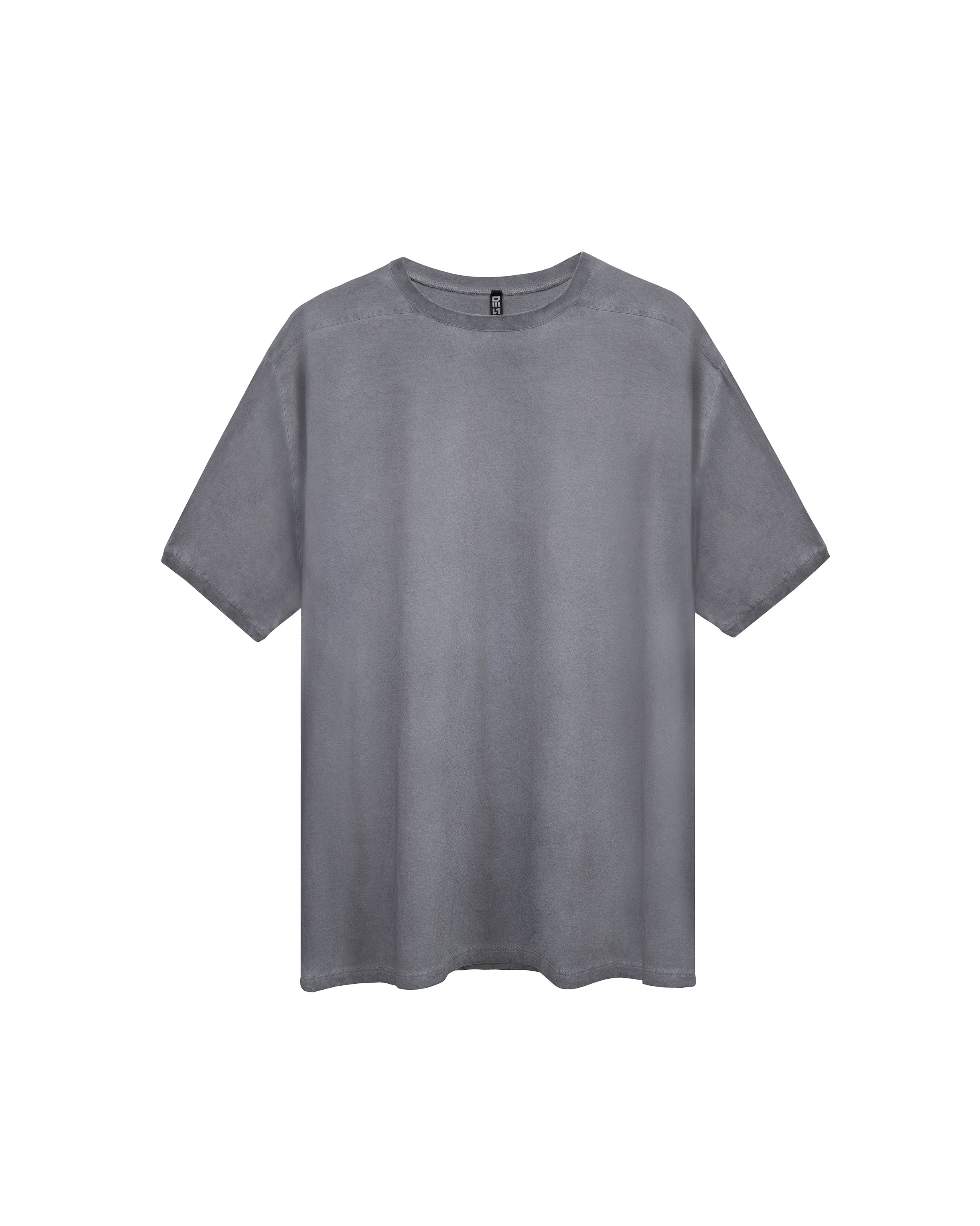 Offset seam T-shirt in grey