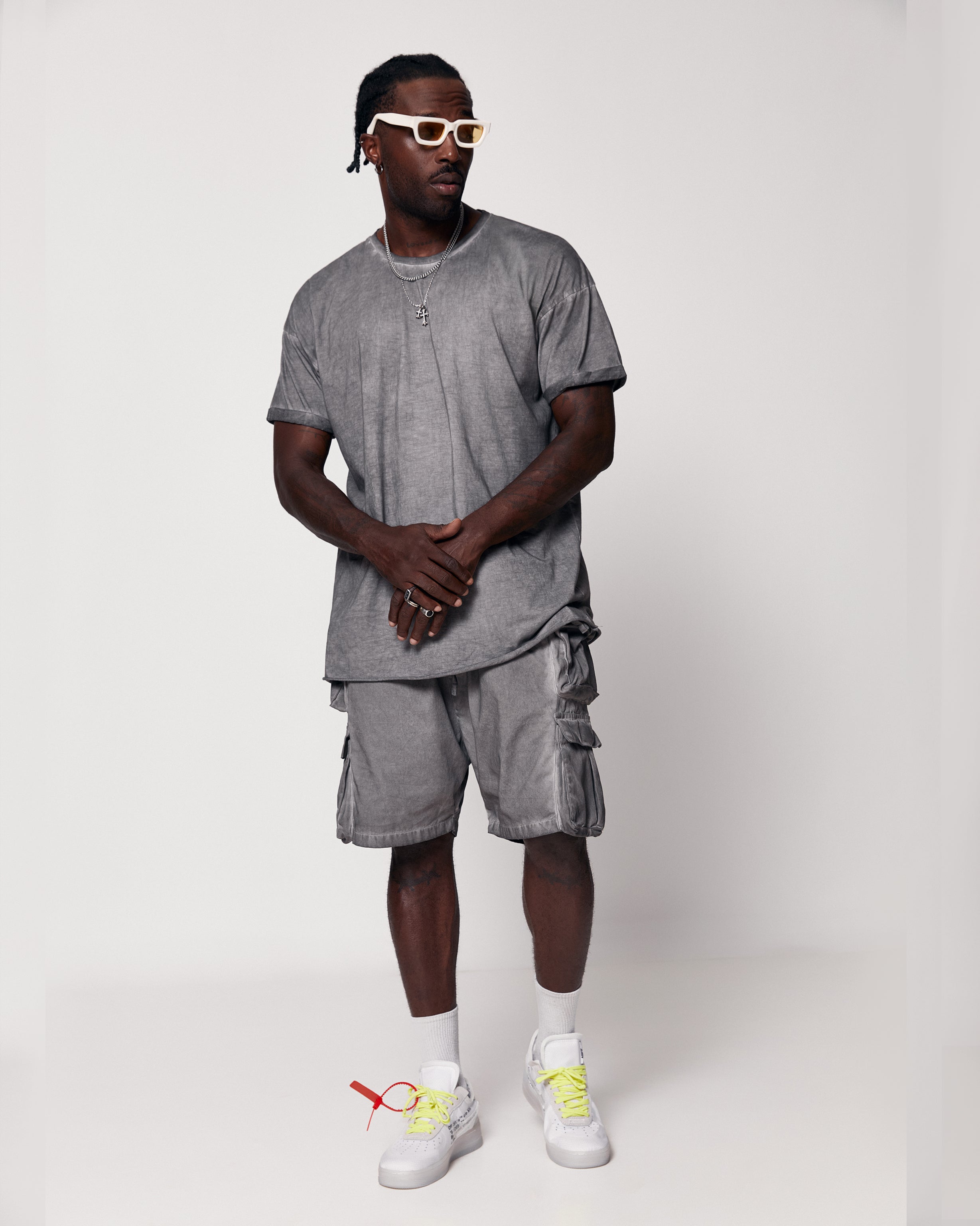 Bermudas Cargo Shorts in grey