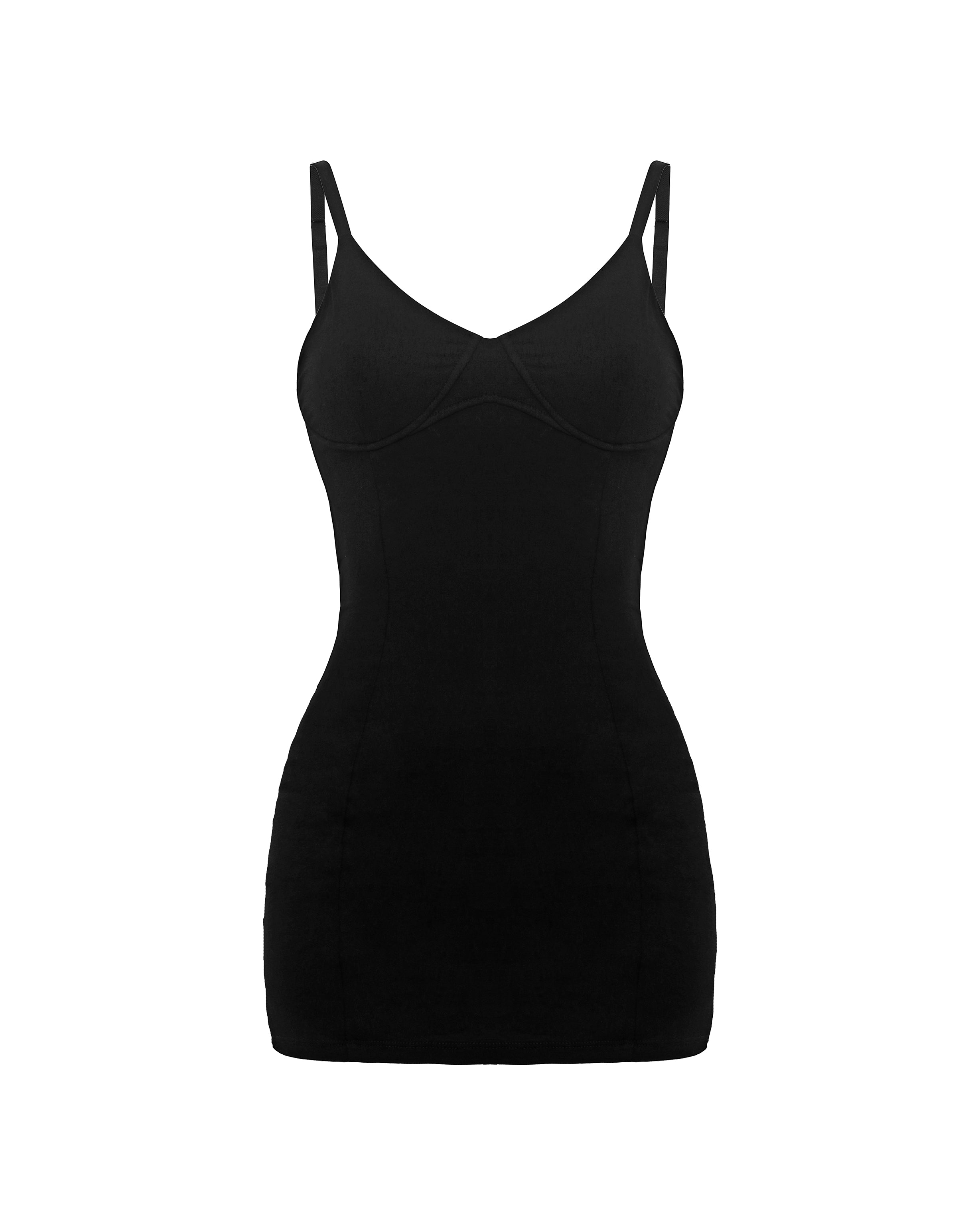 Sculpt mini dress in Black