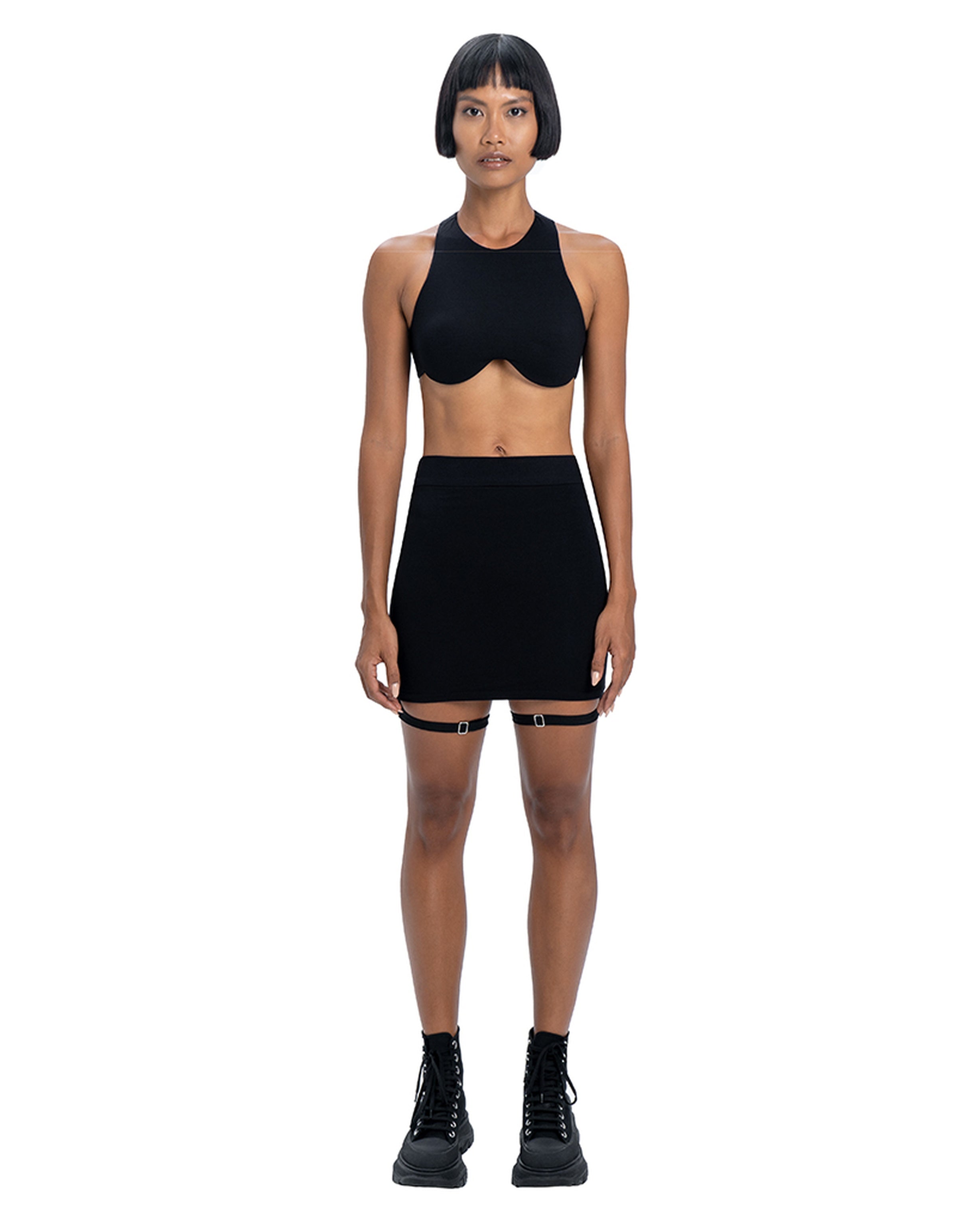 Skirt with straps