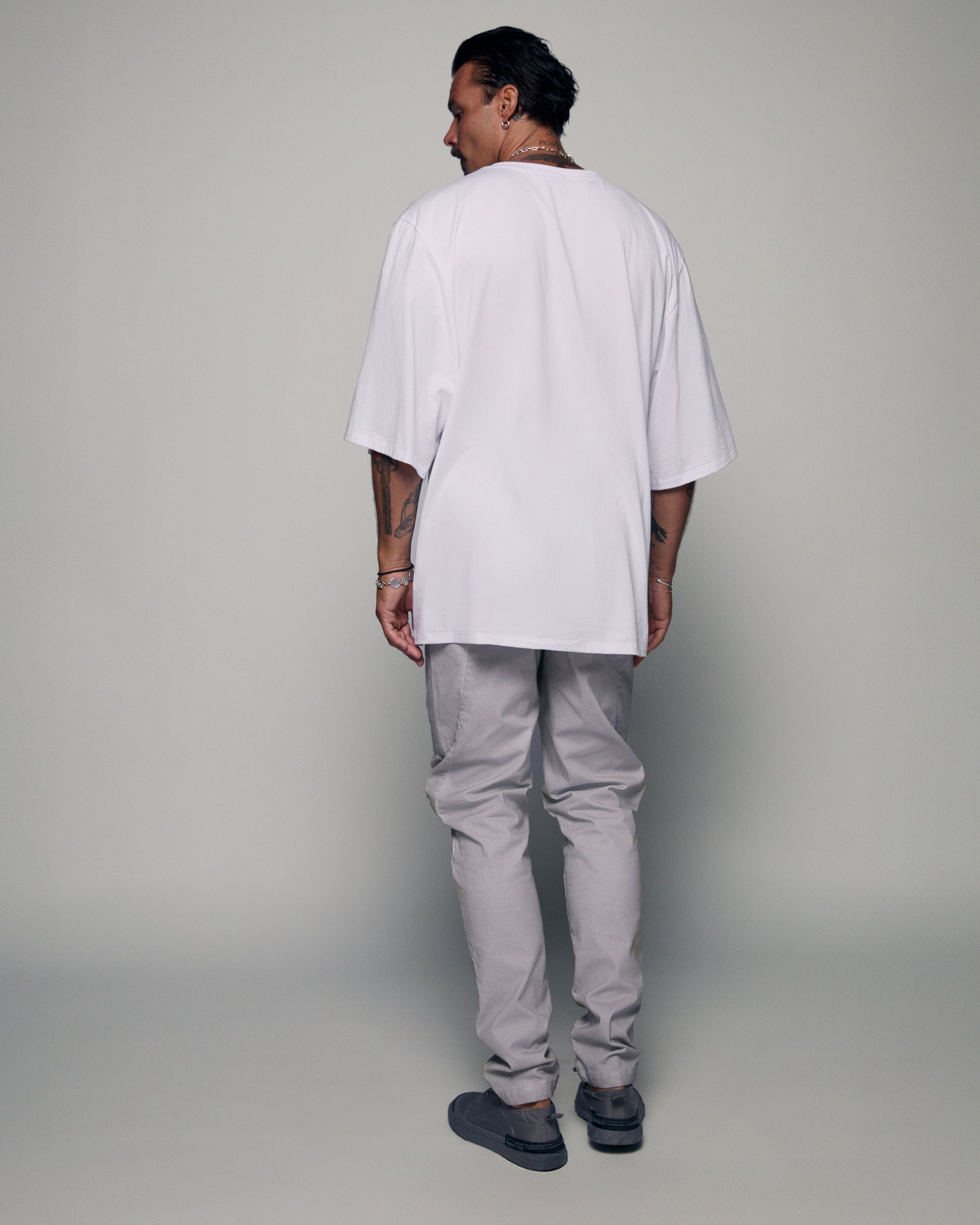 Square t-shirt in white