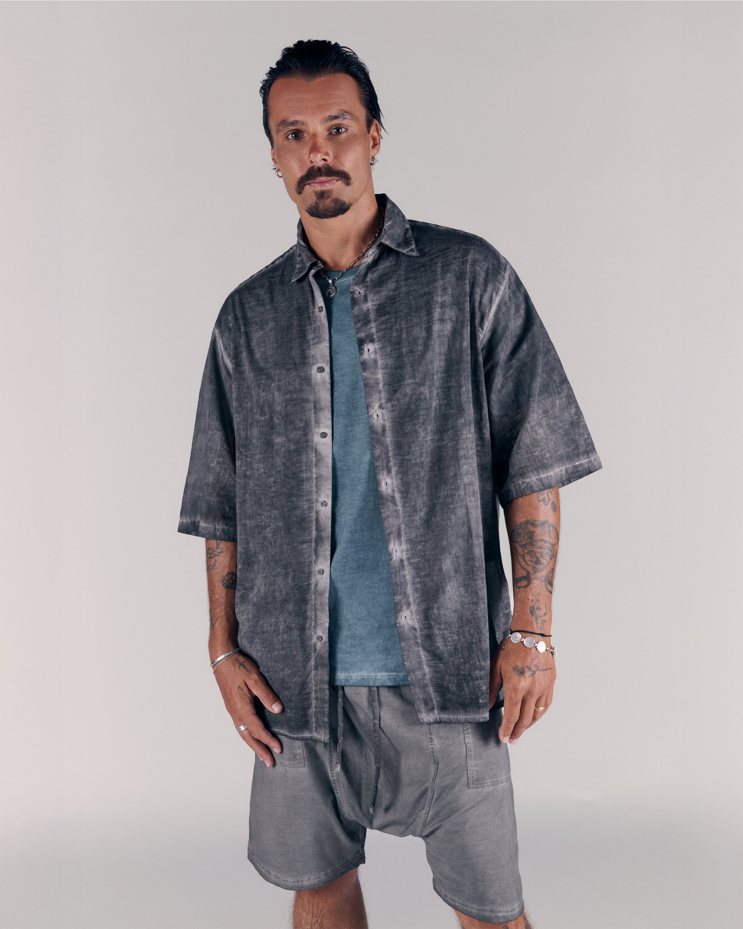 Tony T-shirt in Dirty Turquoise
