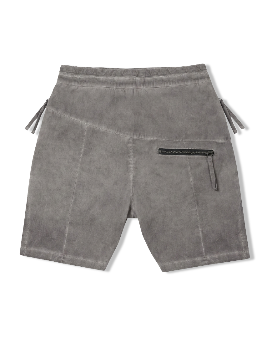 Zipper Pocket Shorts in grey
