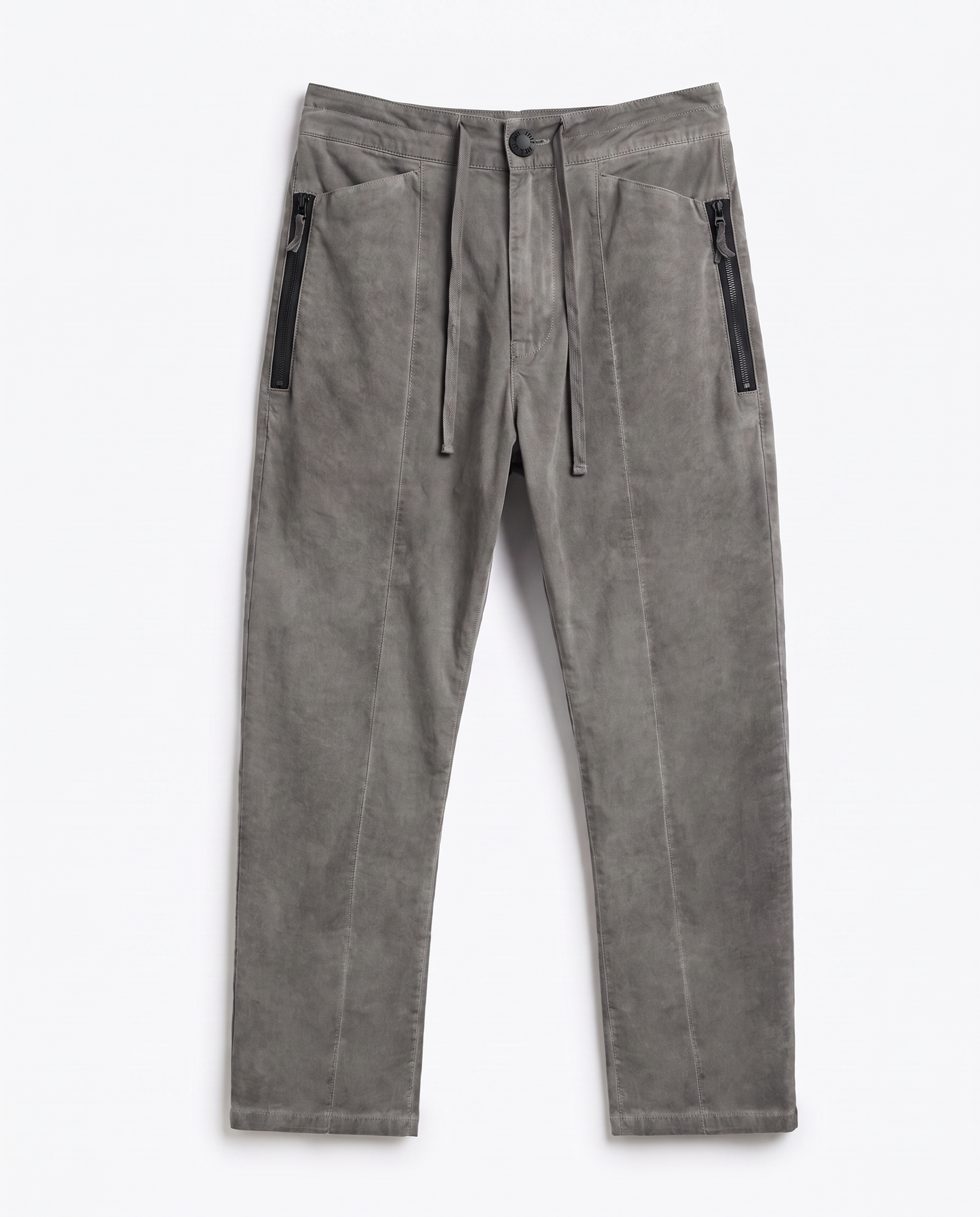 Zipper pocket pants in grey
