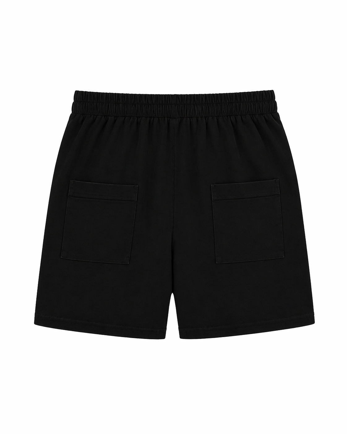 Boxer Shorts With White Drawstring In black