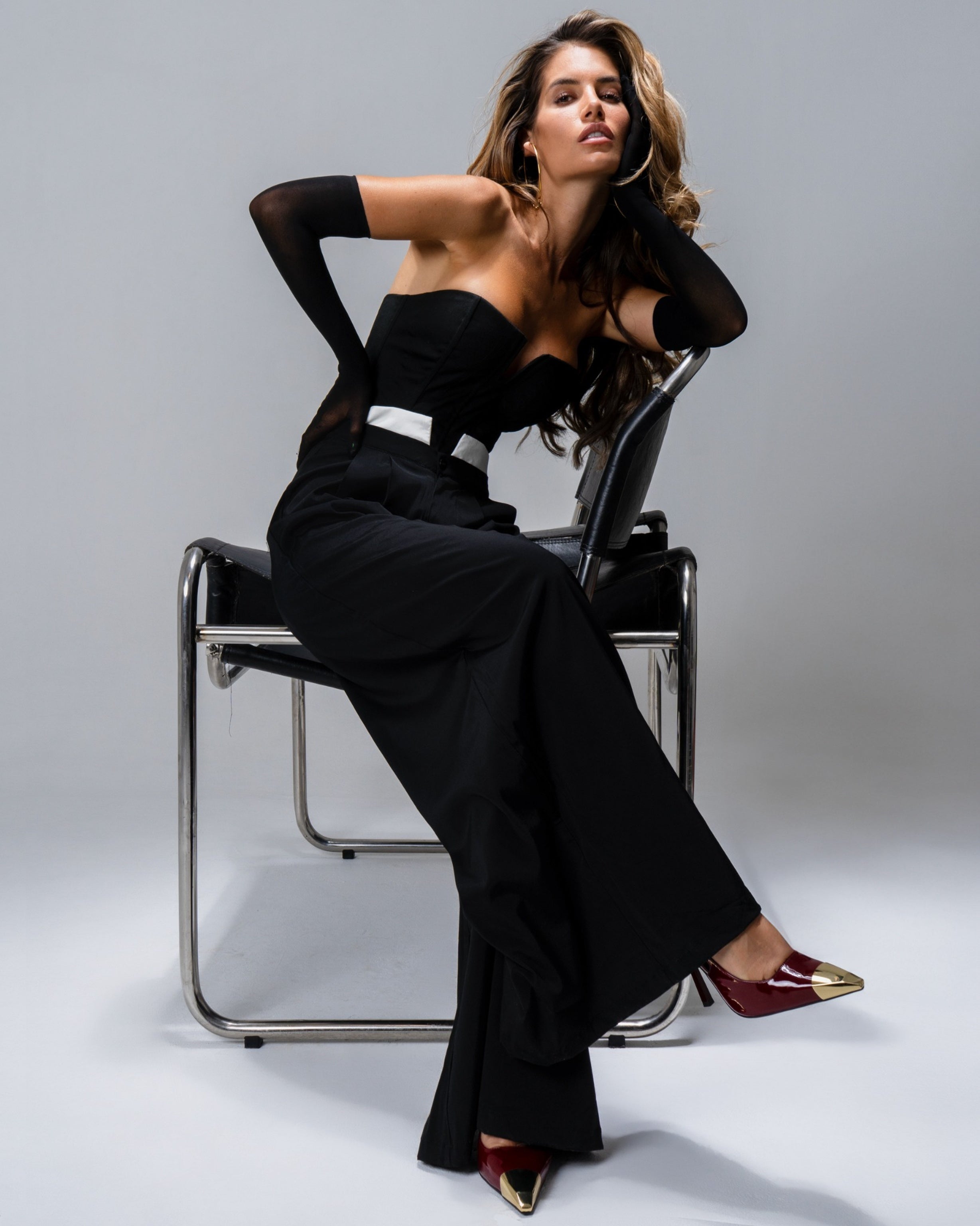 Palazzo pants in black