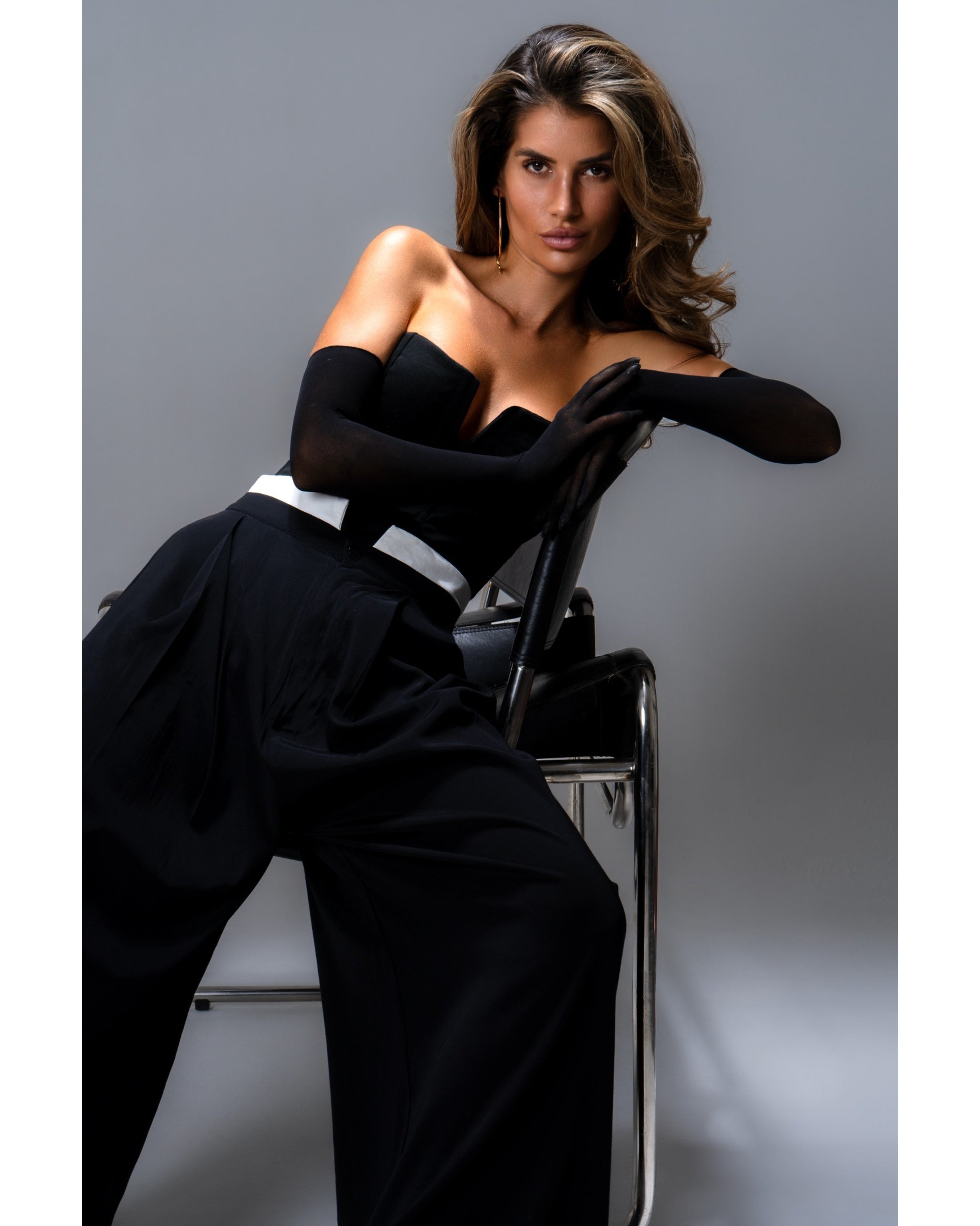 Palazzo pants in black